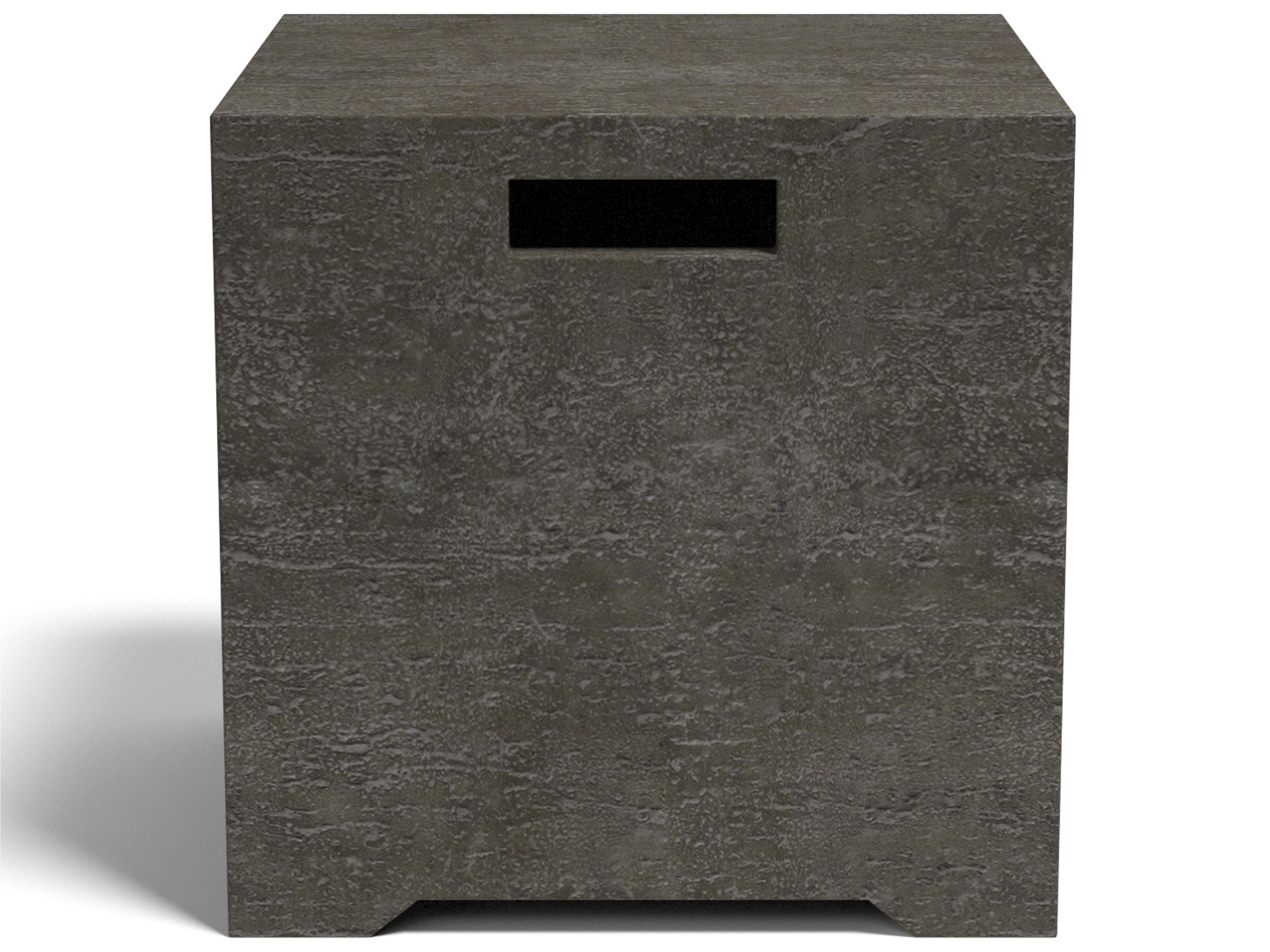 Sunset West GFRC Square Outdoor Patio End Table Tank Cover