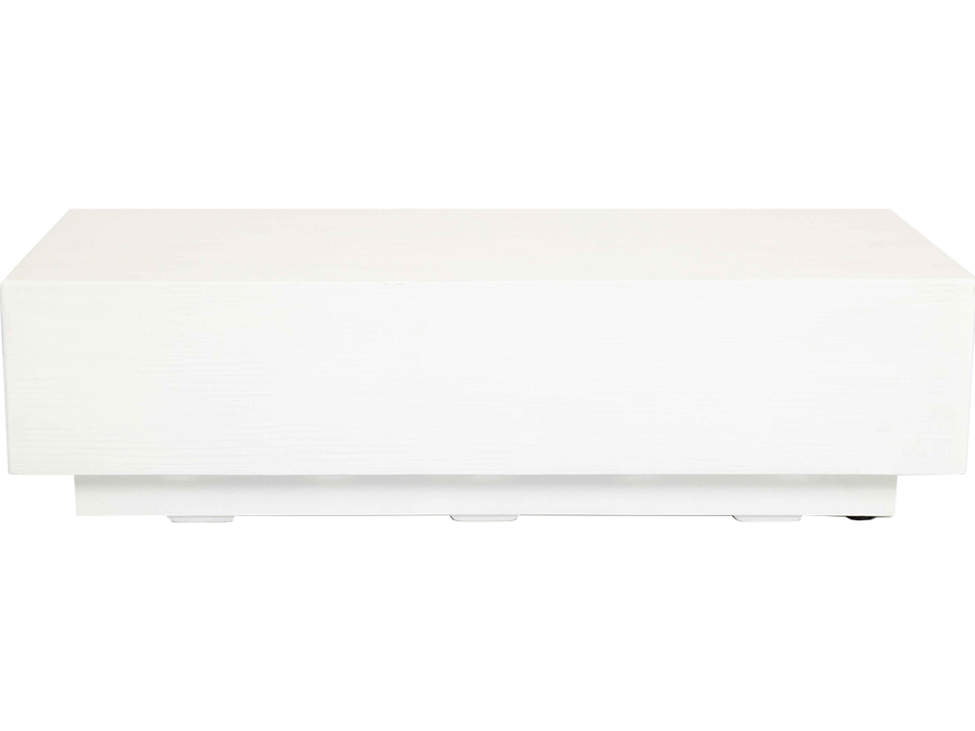 Bazaar Faux Bois Outdoor Coffee Table Rectangular Concrete