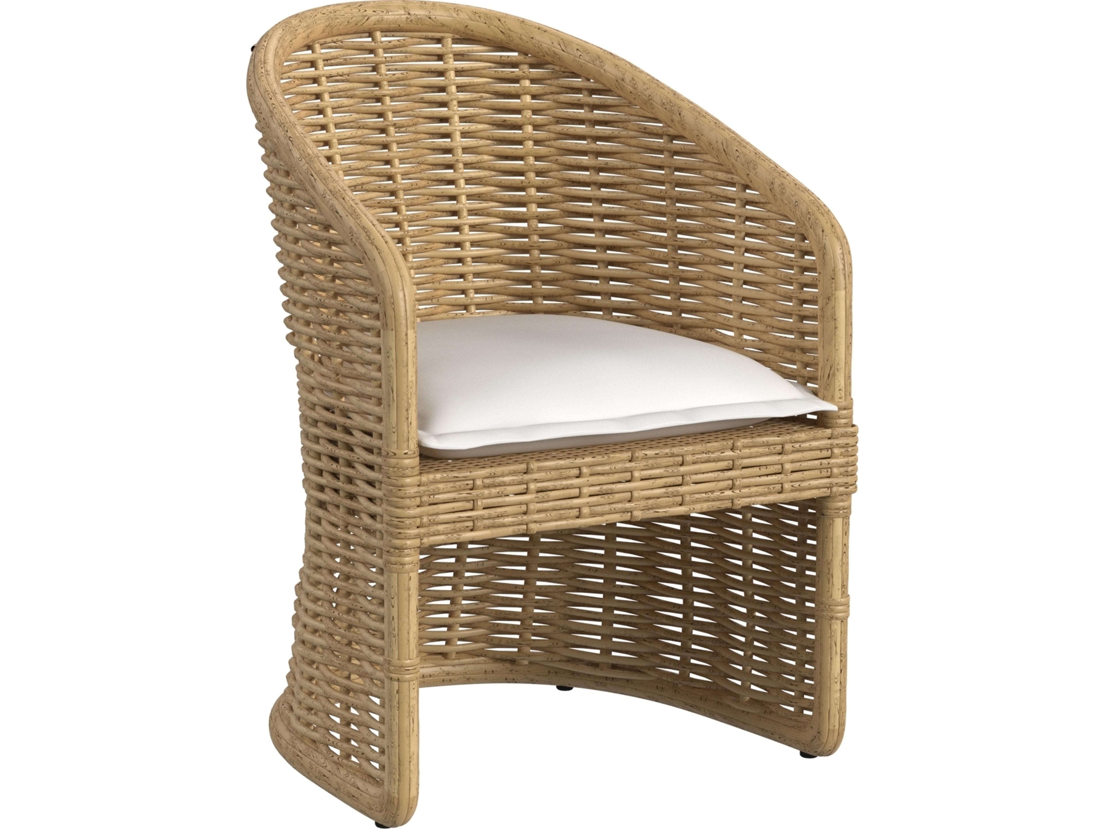 Playa Dining Chair in Soothe Pearl with Flange Welt