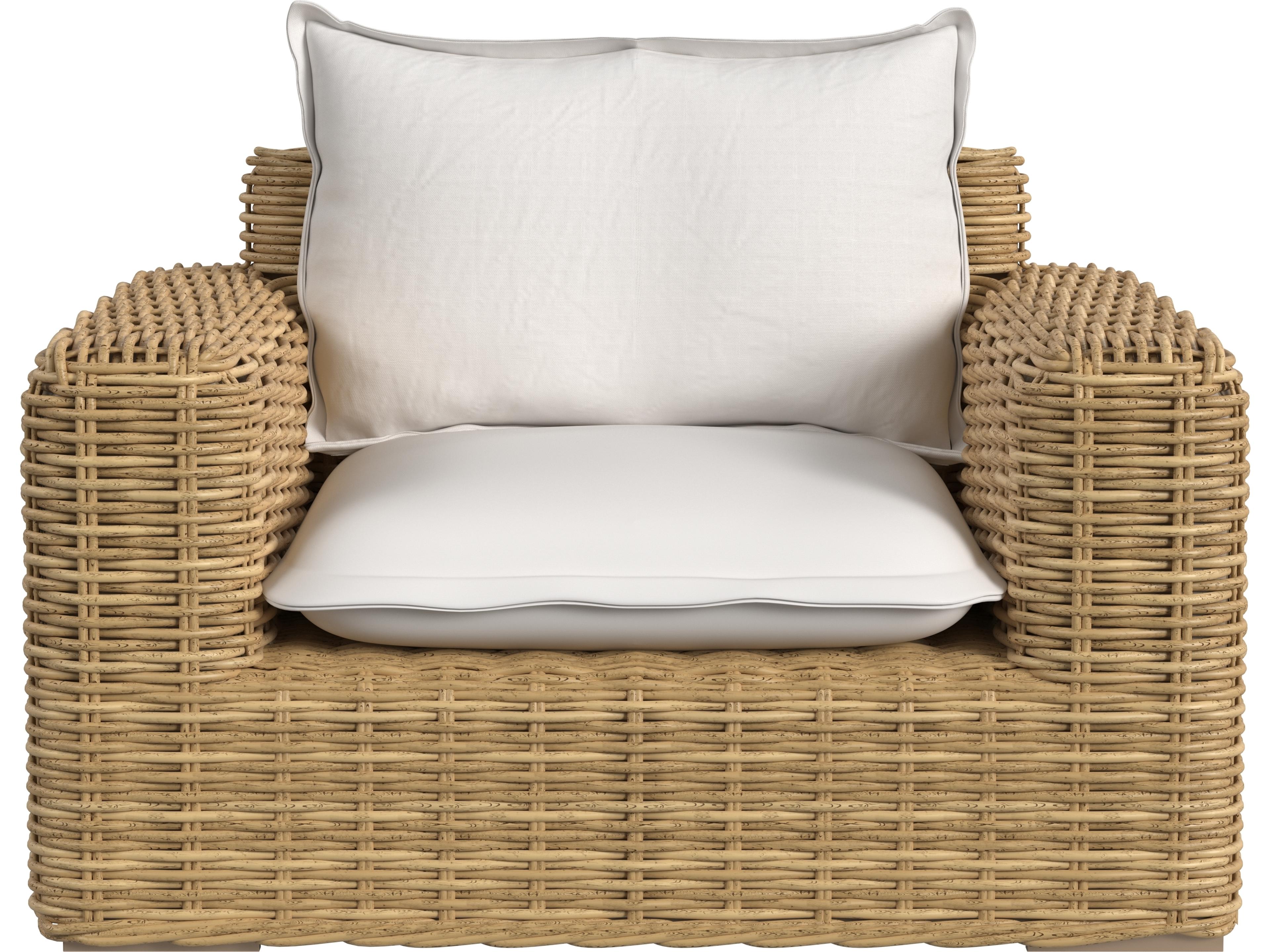 Sunset West Playa Oversized Club Chair in Soothe Pearl with Flange Welt