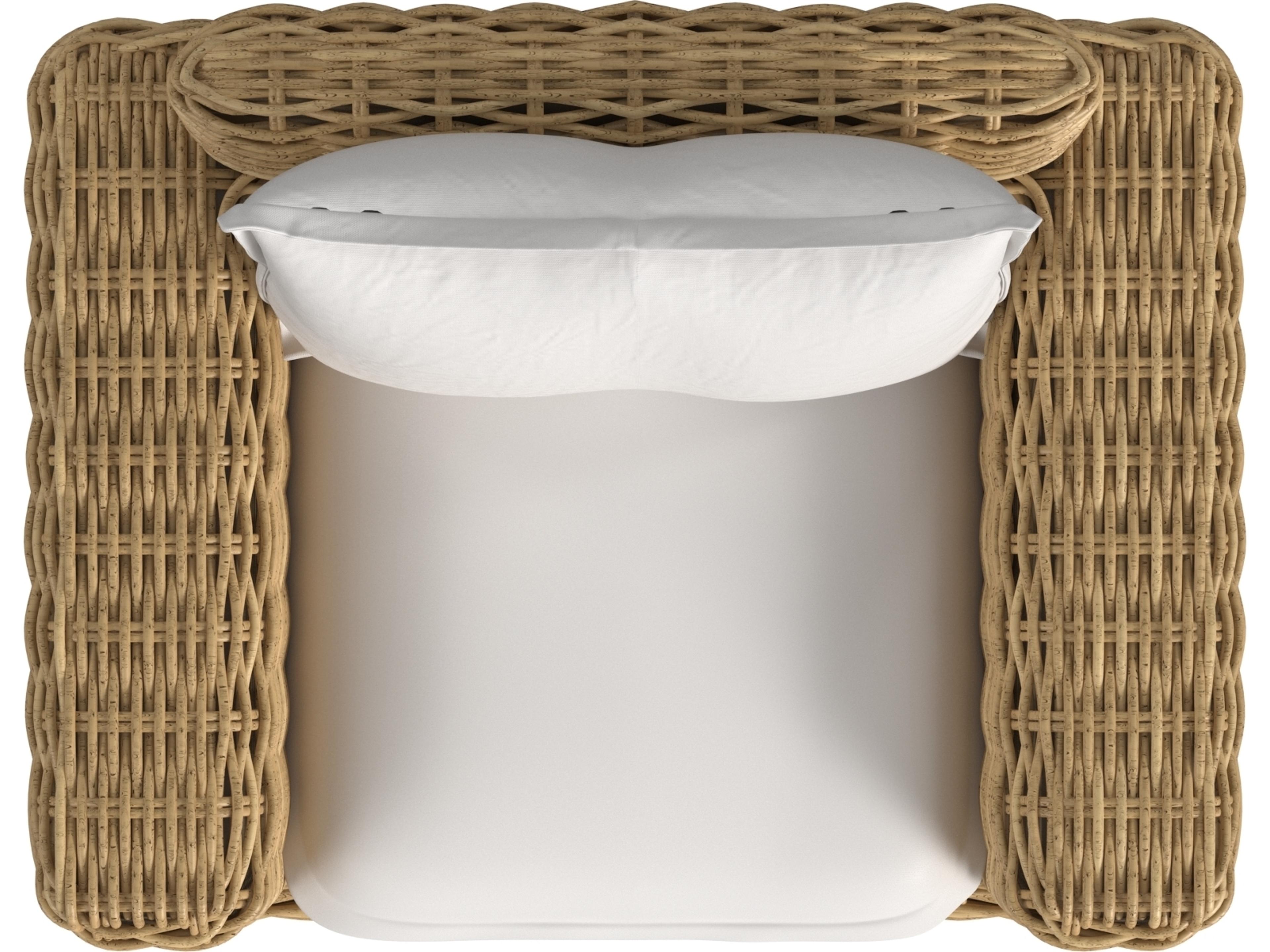 Sunset West Playa Oversized Club Chair in Soothe Pearl with Flange Welt