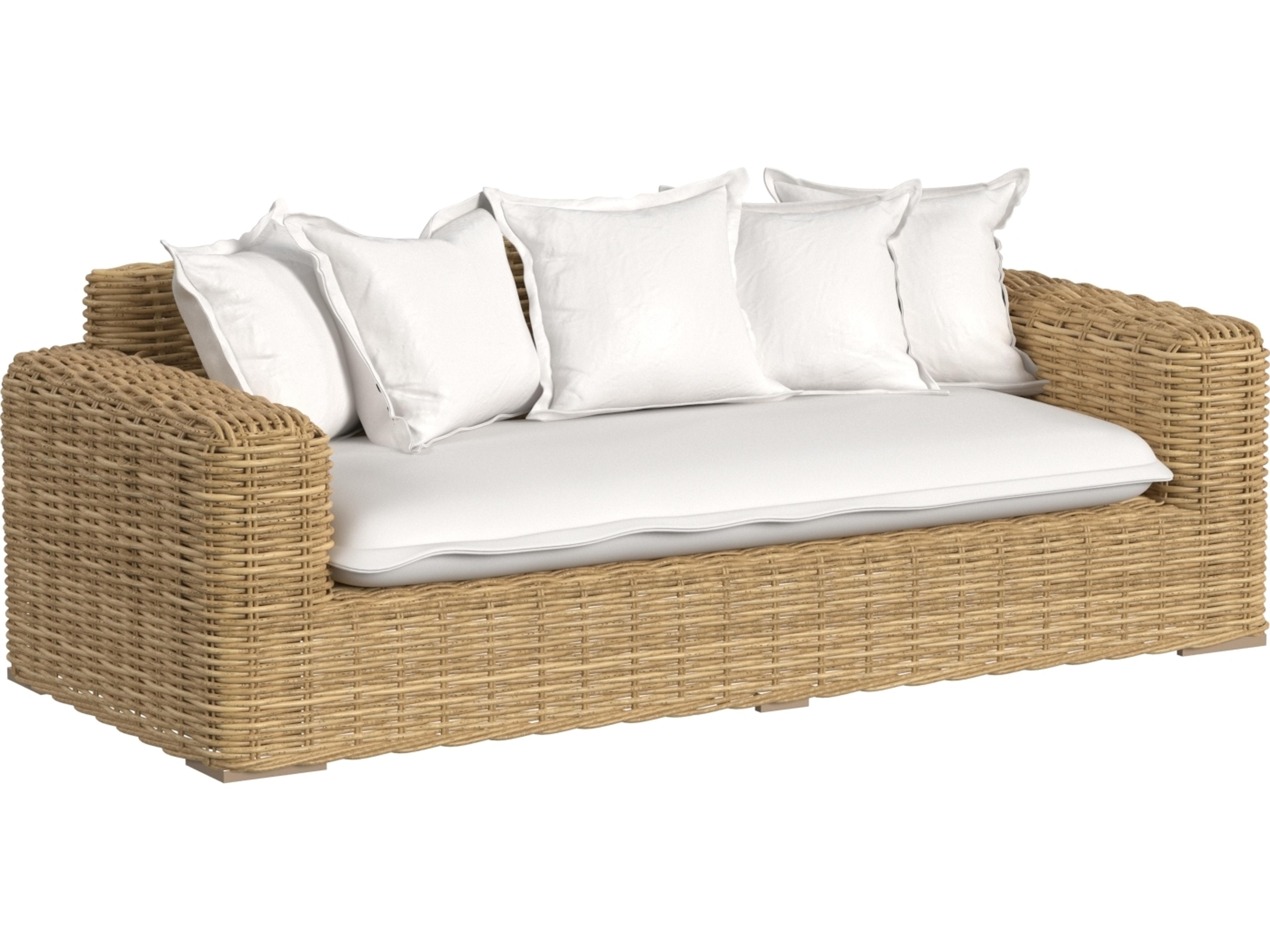 Playa Loveseat in Soothe Pearl with Flange Welt