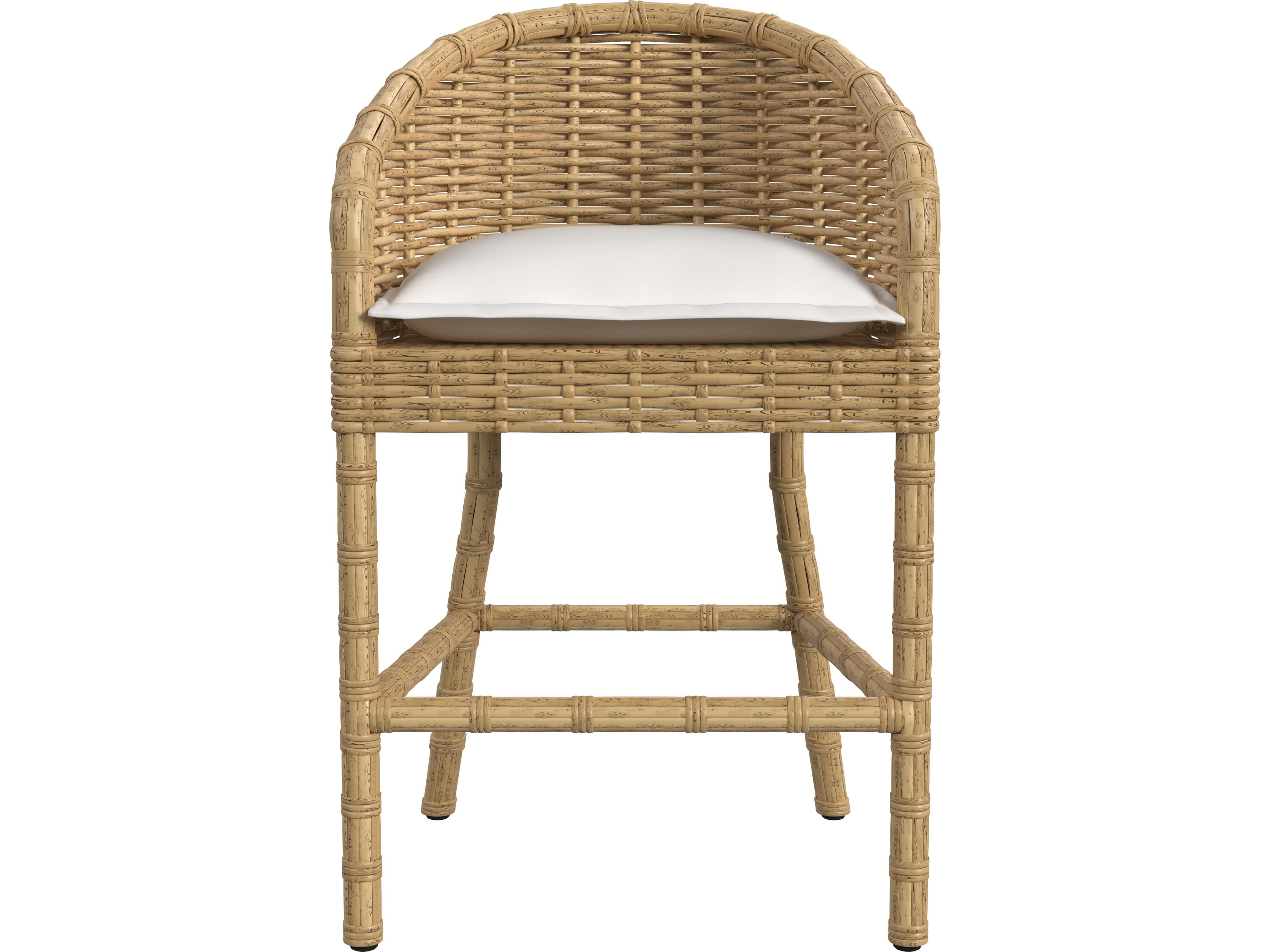 Sunset West Playa Barstool in Soothe Pearl with Flange Welt