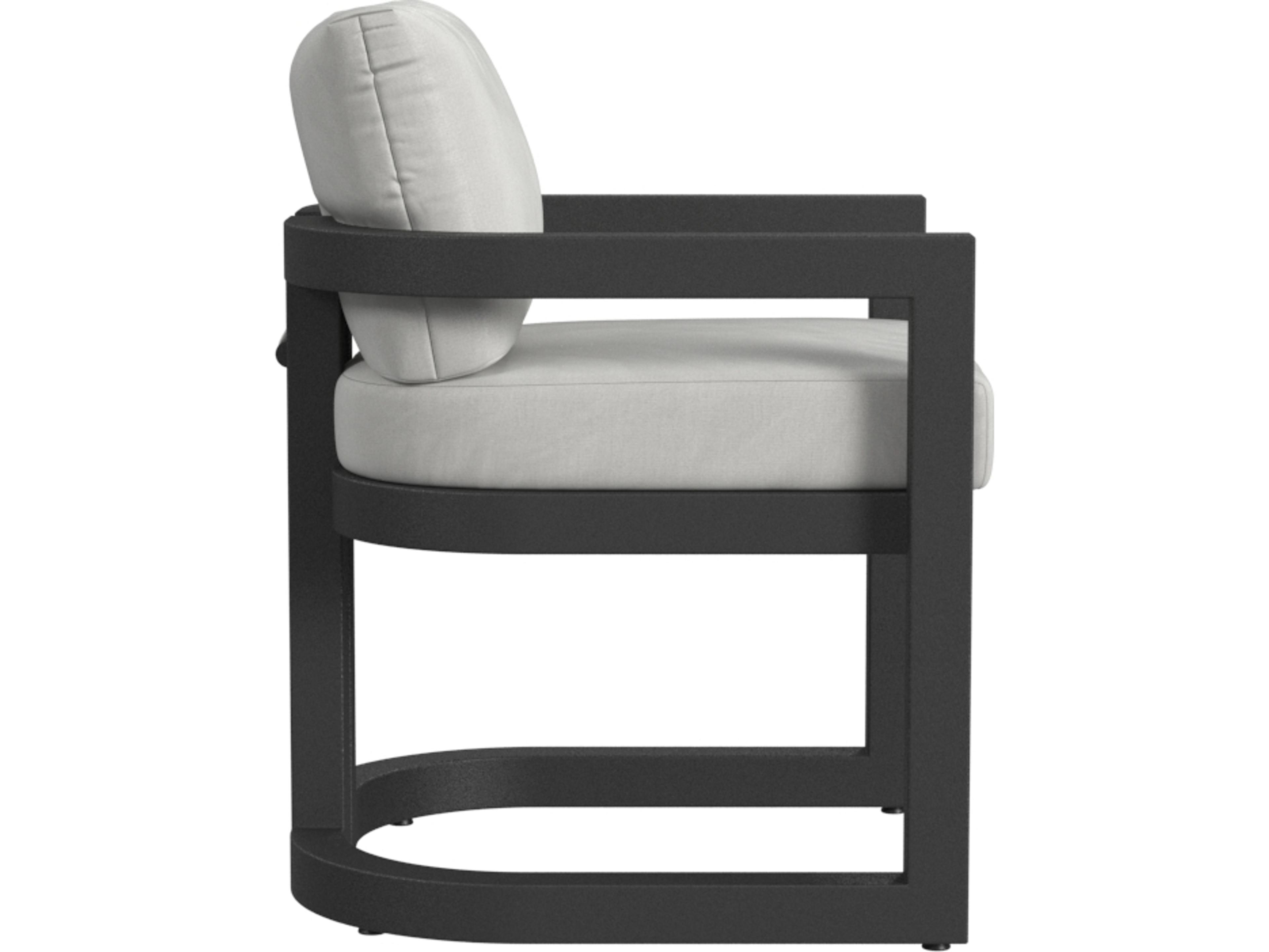 Sunset West Malibu Dining Chair in Cast Silver