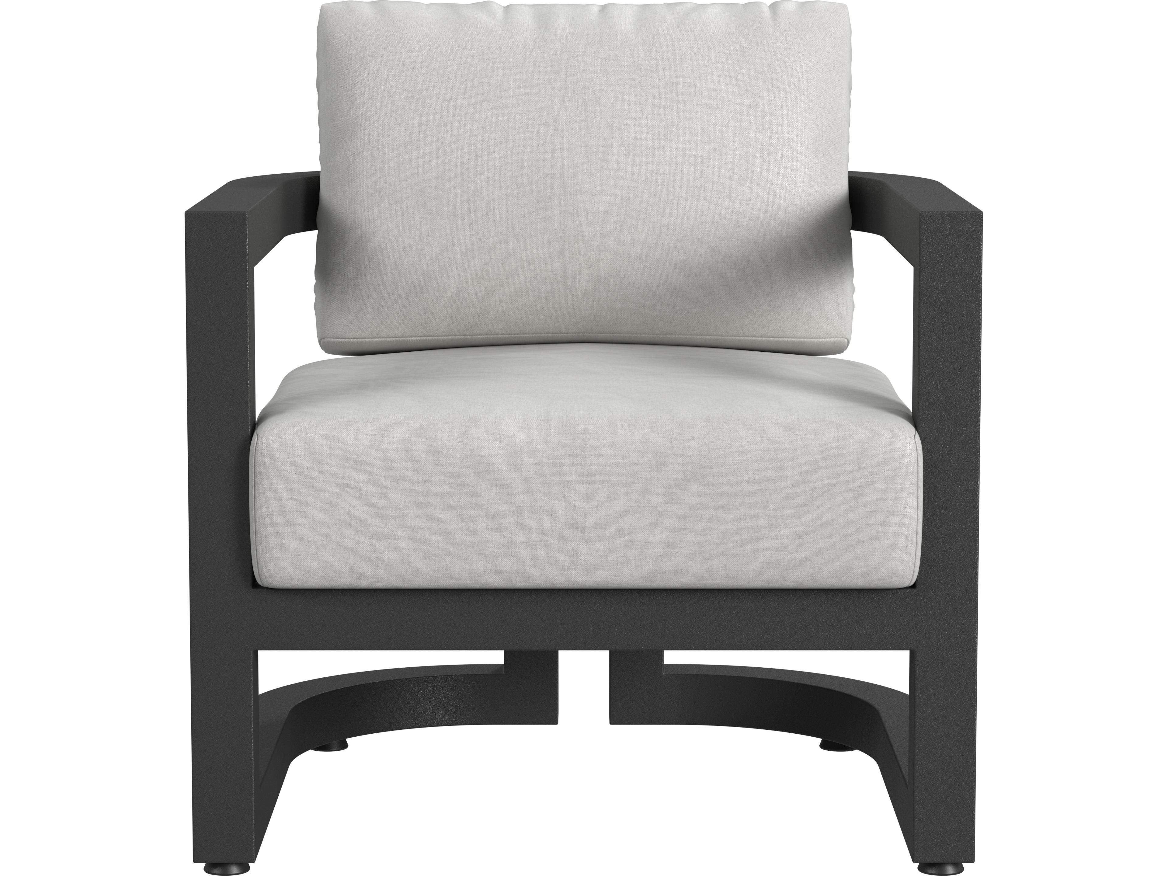 Sunset West Malibu Club Chair in Cast Silver