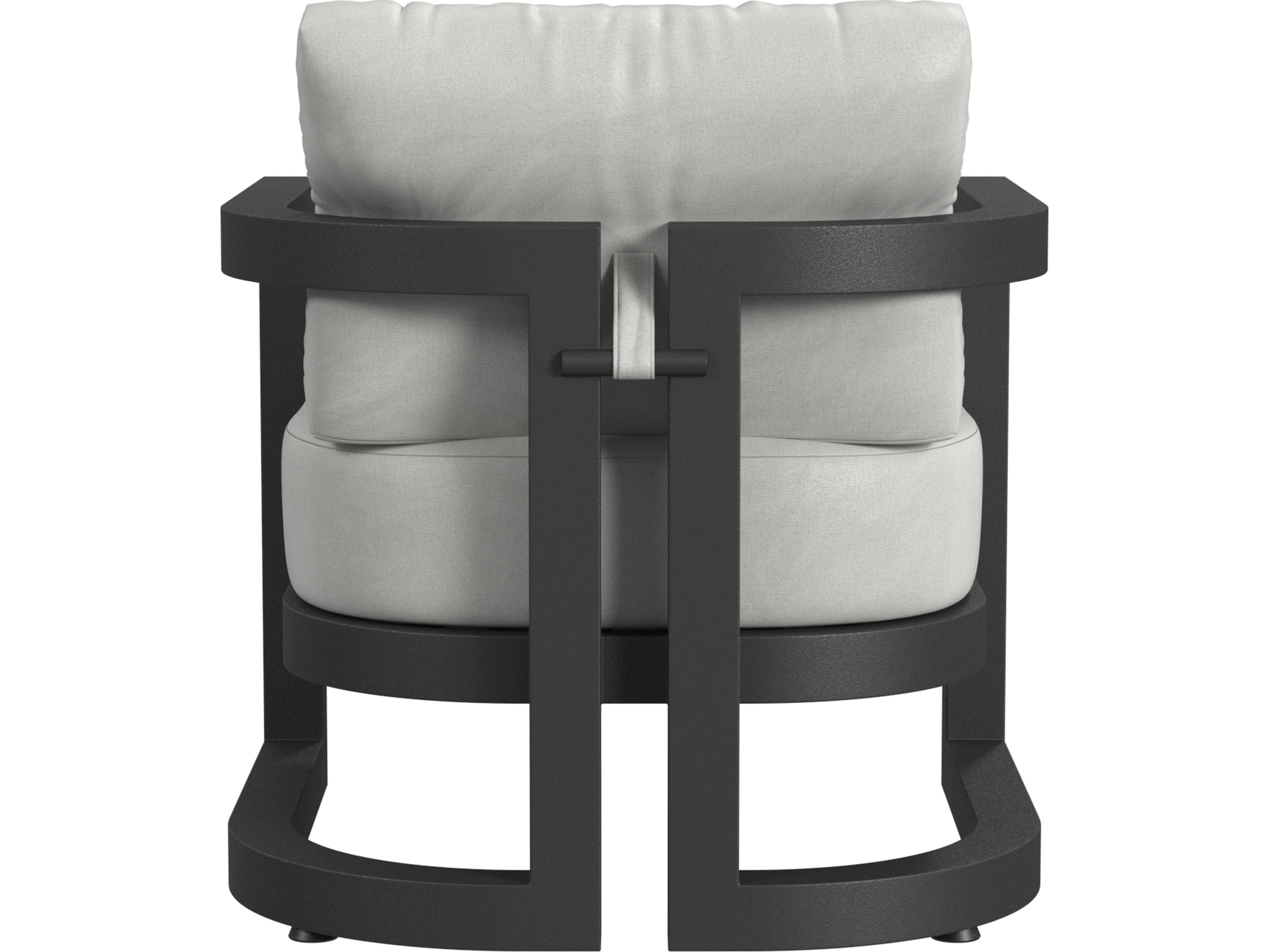 Sunset West Malibu Club Chair in Cast Silver