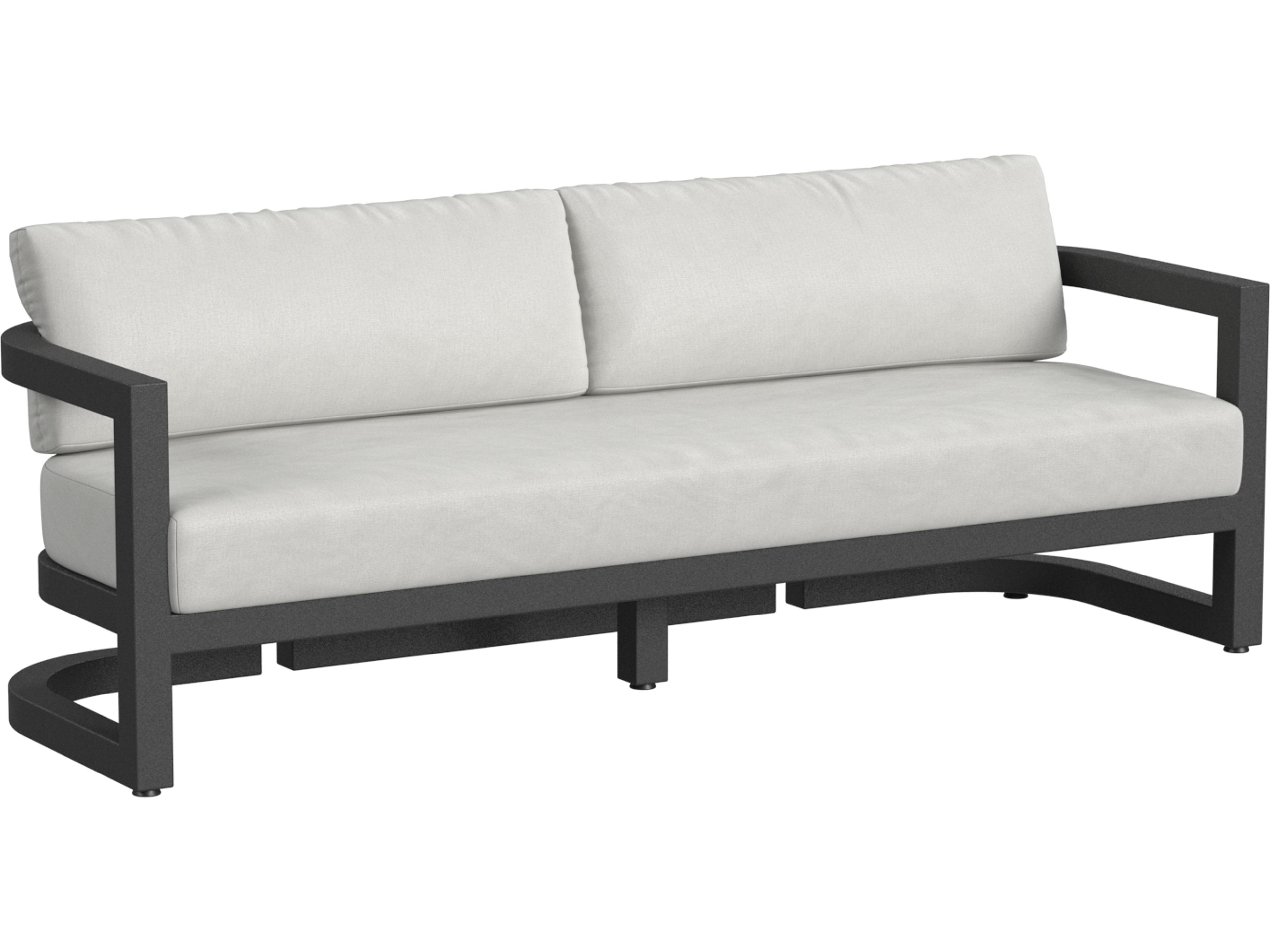 Malibu Sofa in Cast Silver