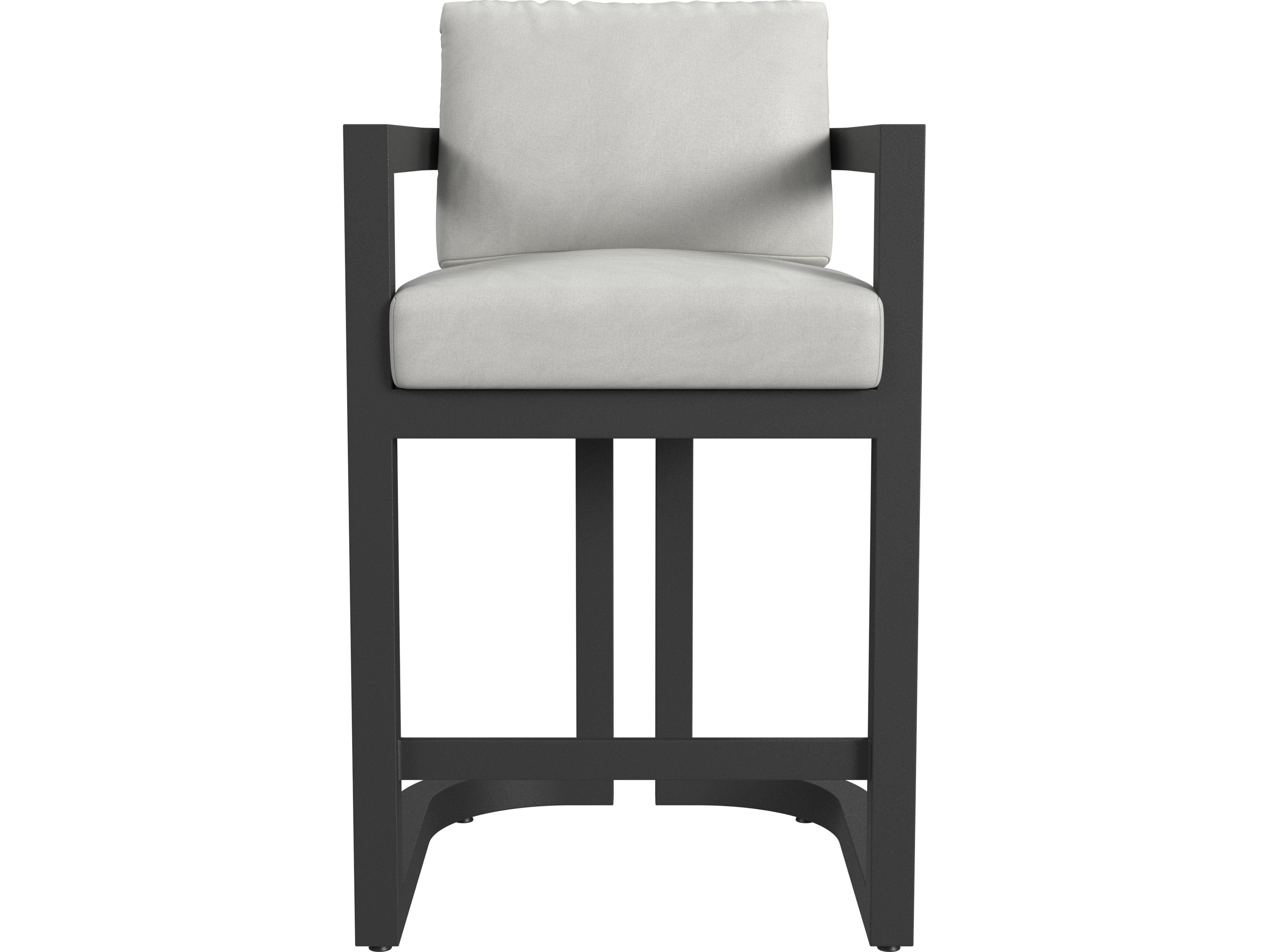 Sunset West Malibu Barstool in Cast Silver