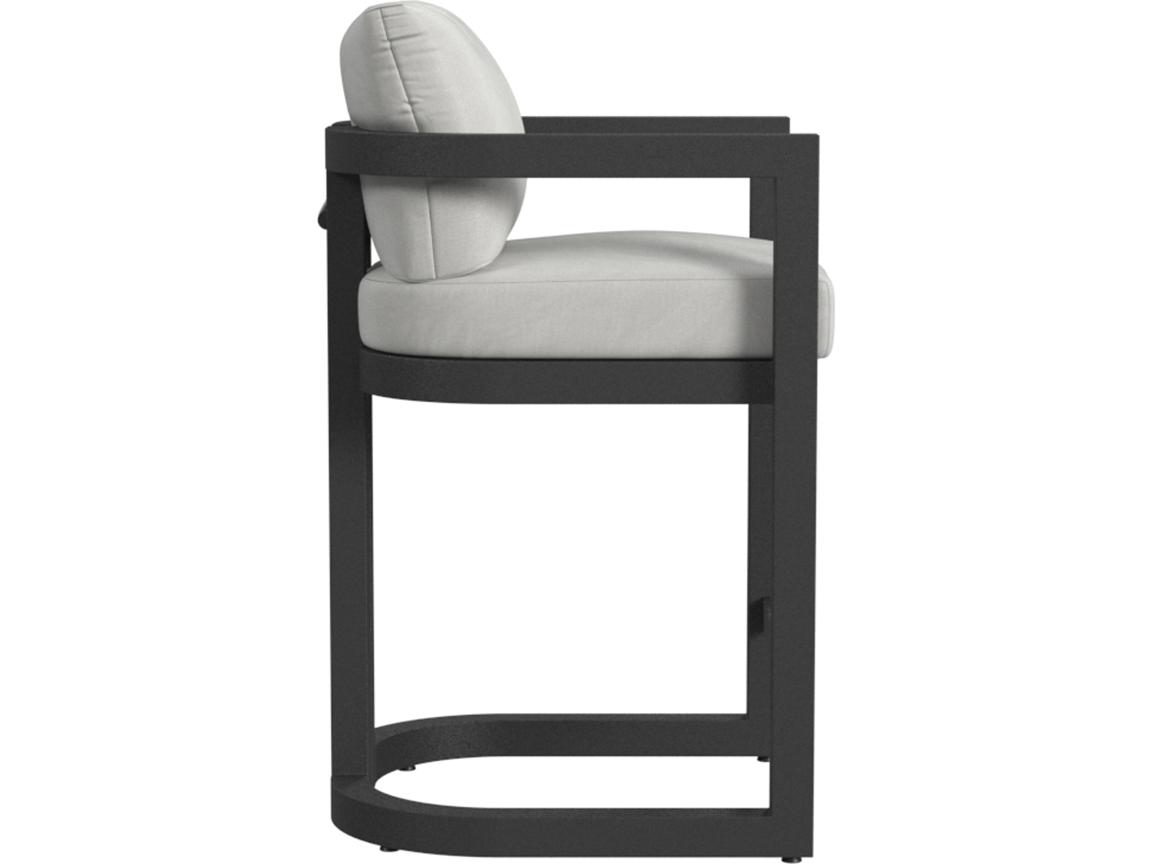 Sunset West Malibu Barstool in Cast Silver