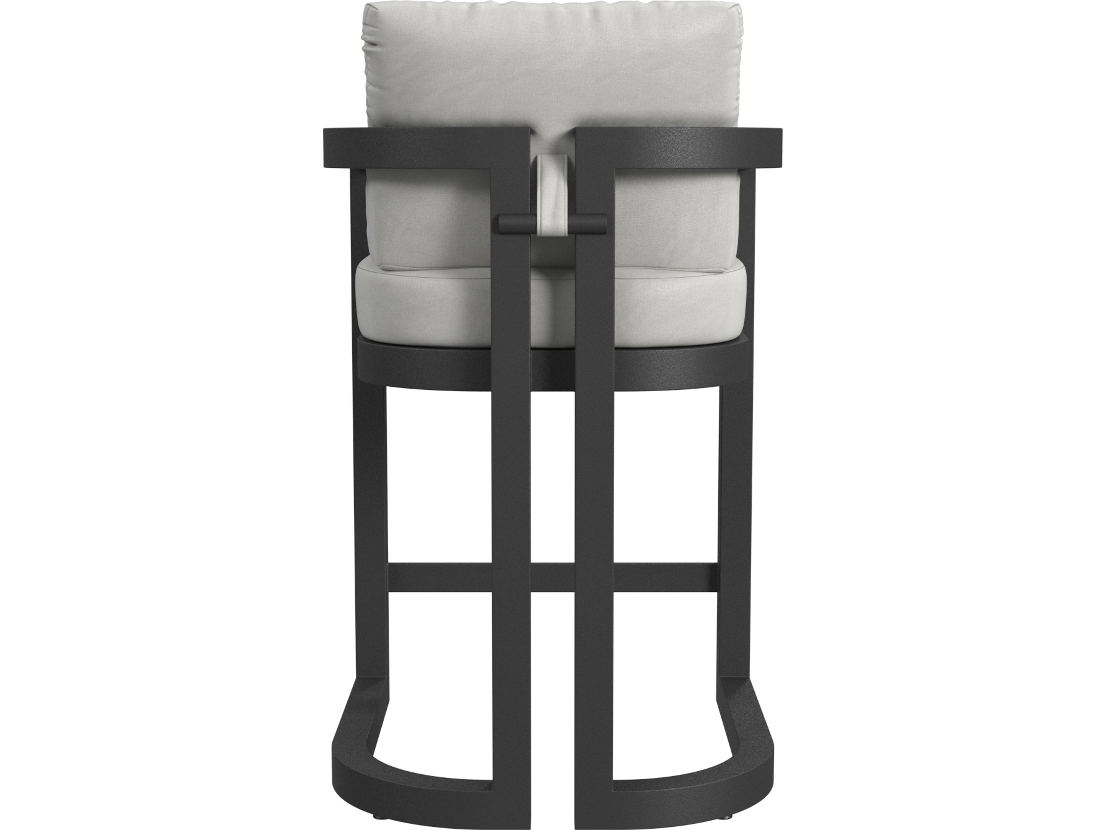 Sunset West Malibu Barstool in Cast Silver