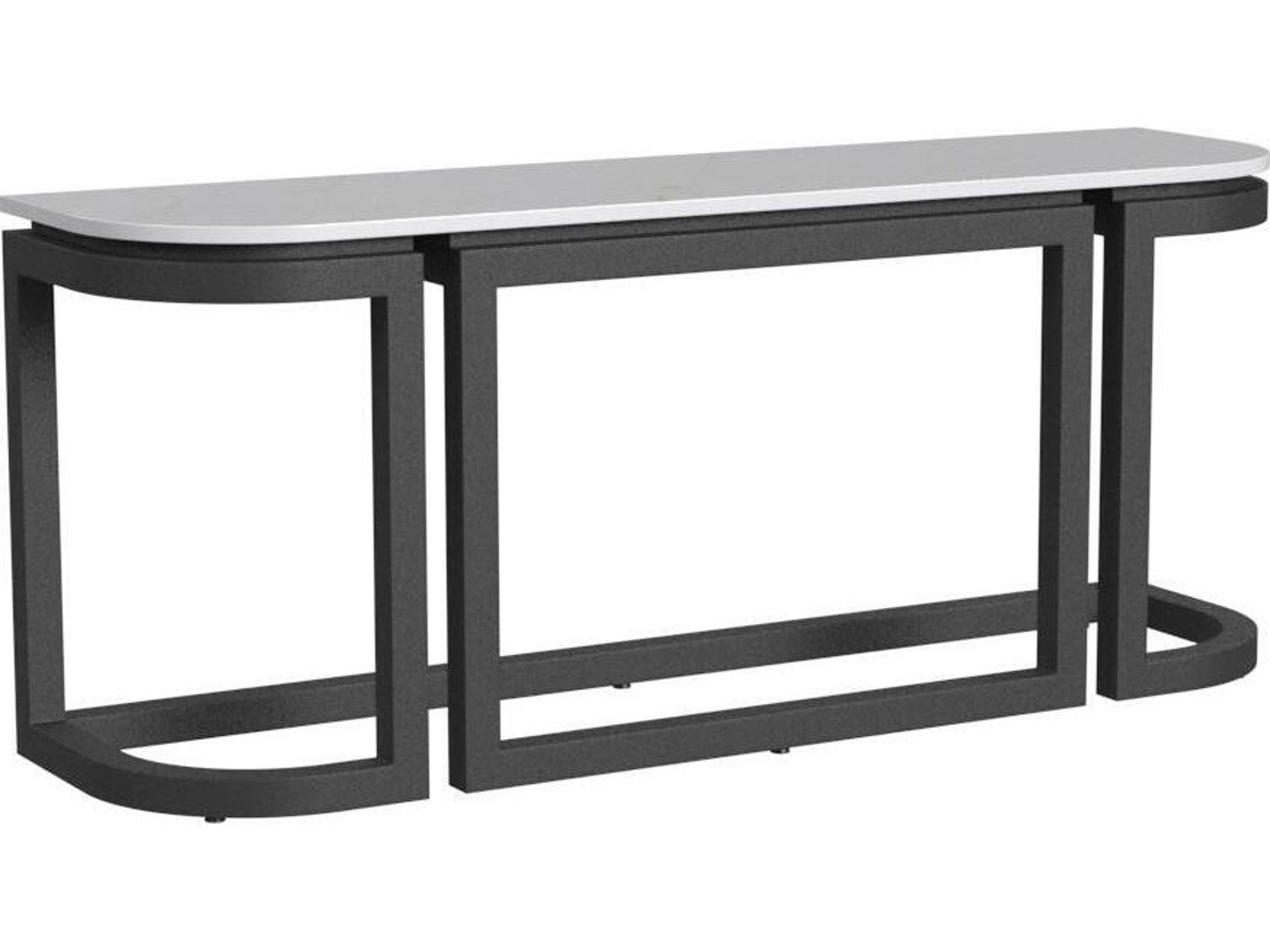 Malibu - Aluminum Rectangular Console Table