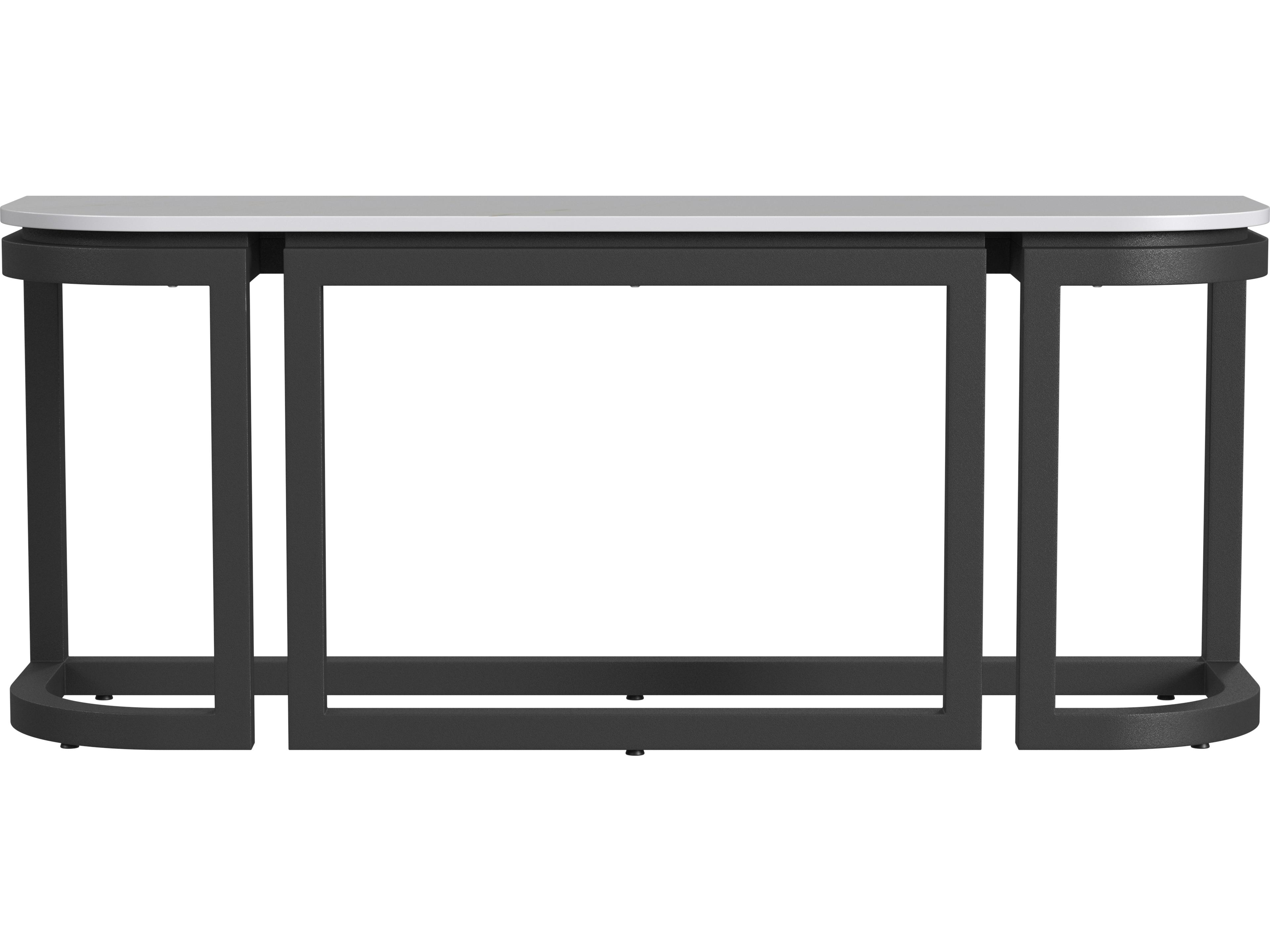 Sunset West Malibu - Aluminum Rectangular Console Table