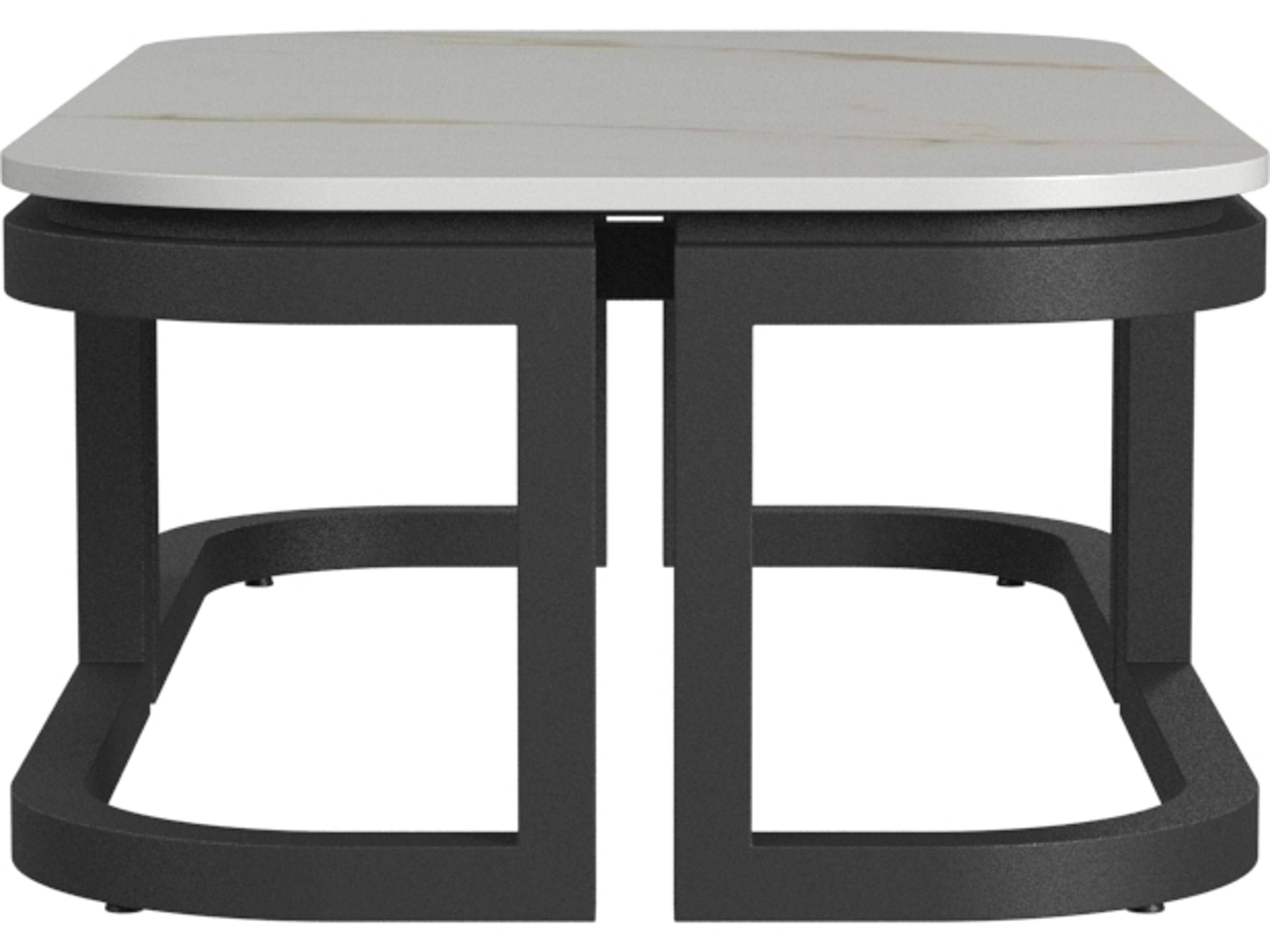 Sunset West Malibu - Aluminum Rectangular Coffee Table