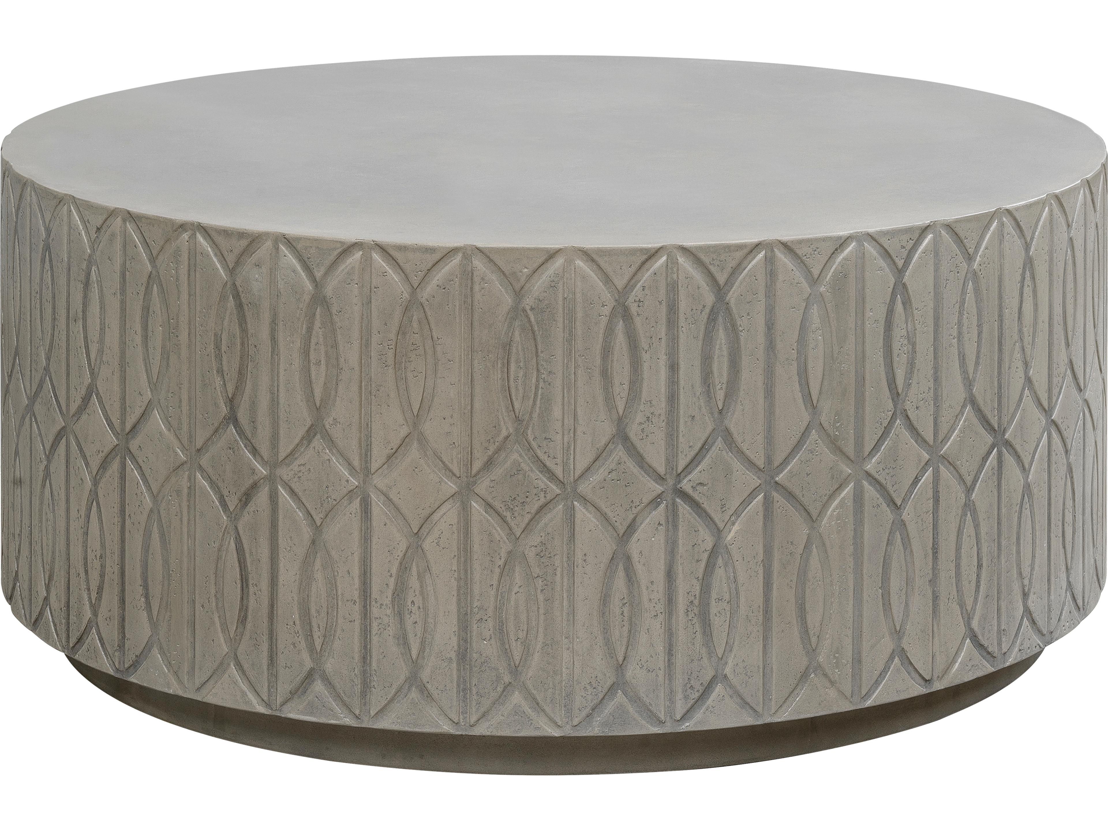 Bazaar- As Pictured - Concrete Round Coffee Table