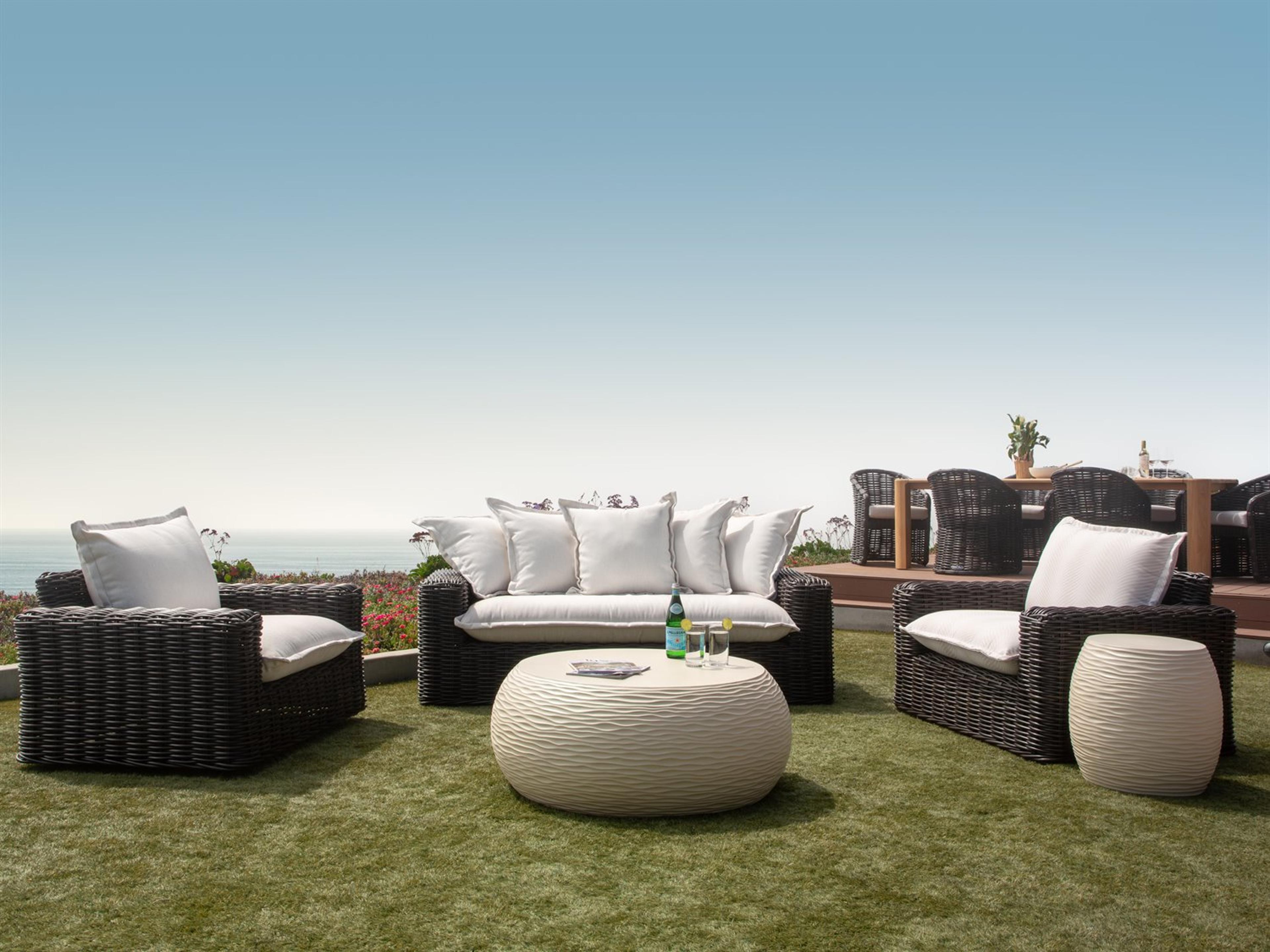 Sunset West Bazaar- As Pictured - Concrete Round Coffee Table