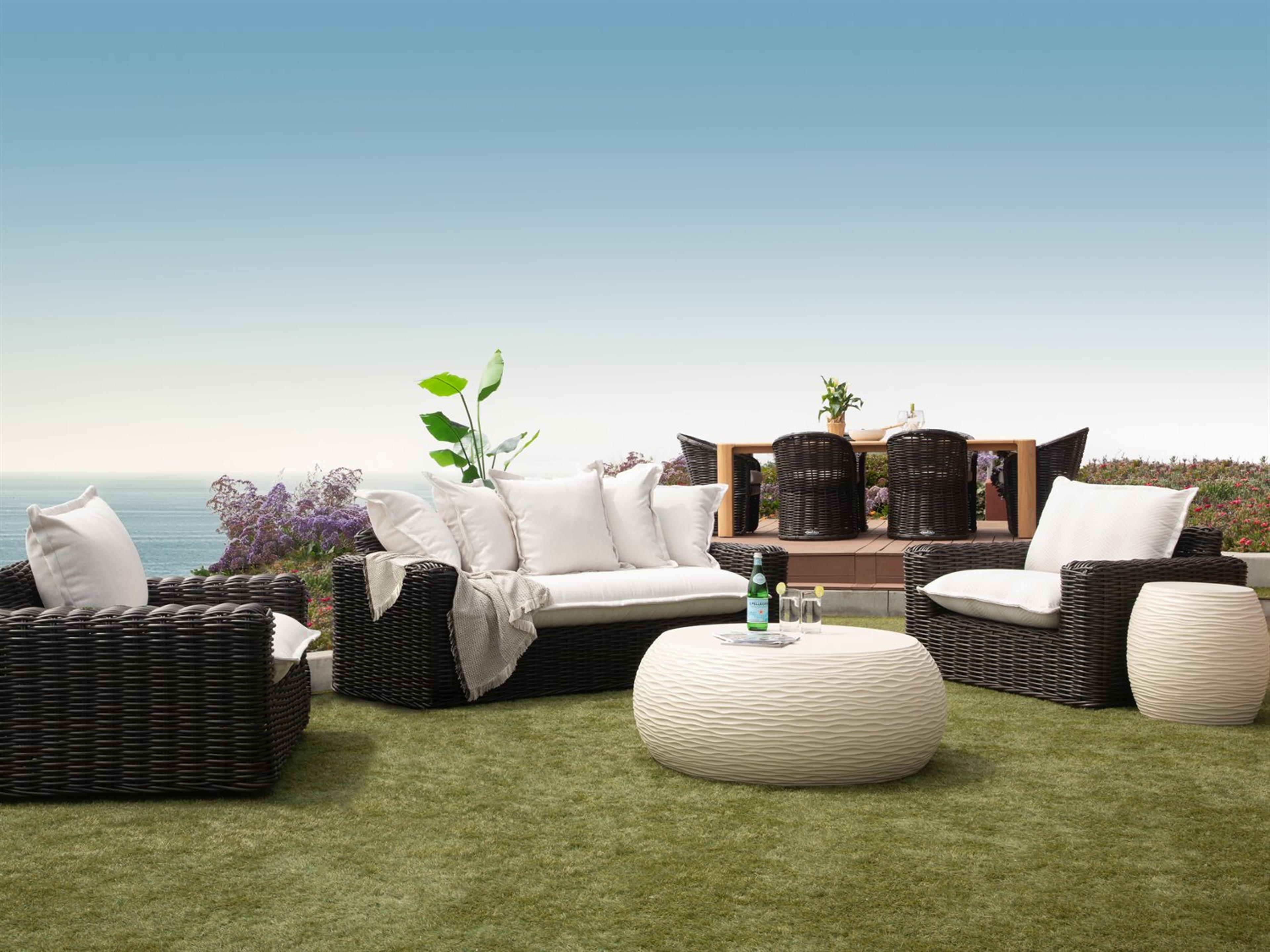 Sunset West Bazaar- As Pictured - Concrete Round End Table