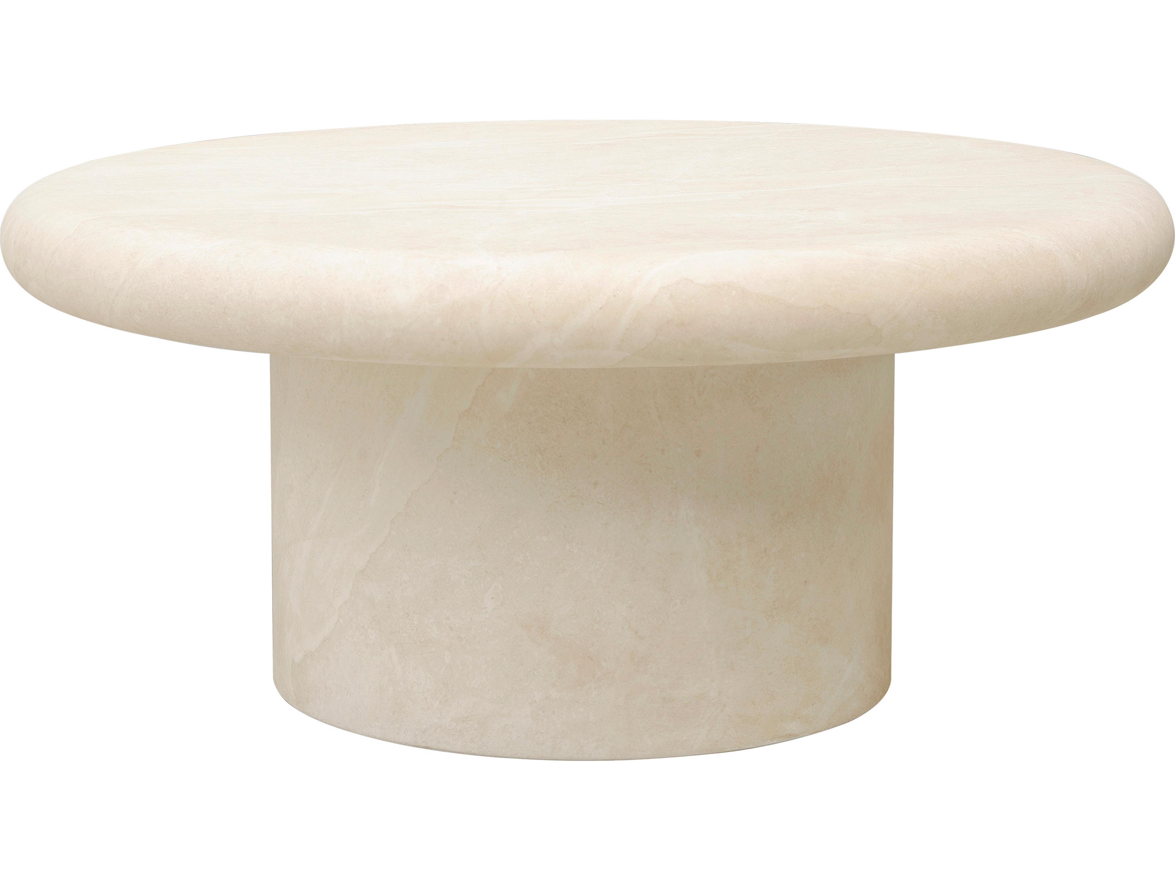 Sunset West Bazaar- As Pictured - Concrete Round Coffee Table