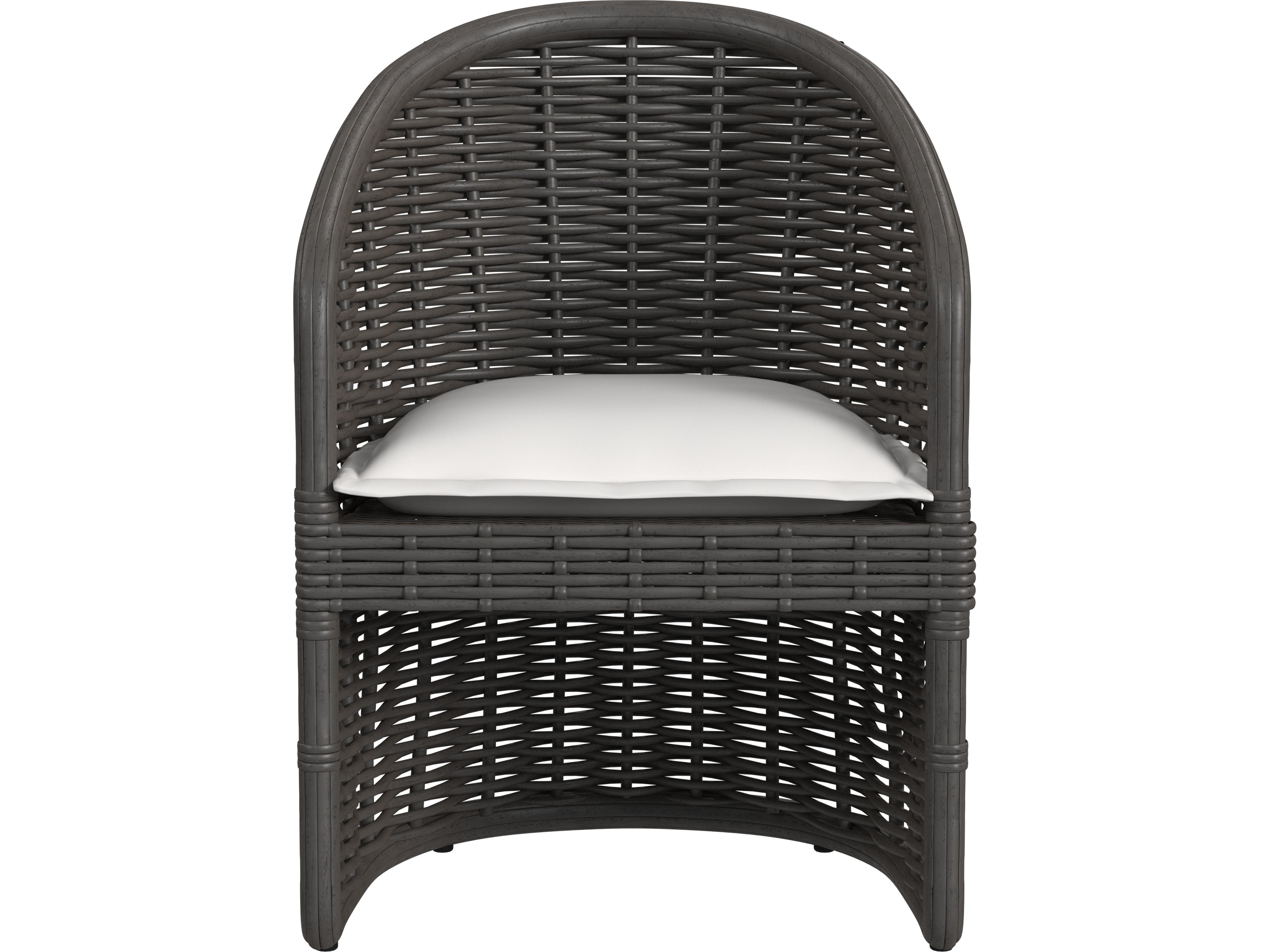 Sunset West Cabo Dining Chair in Soothe Pearl with Flange Welt