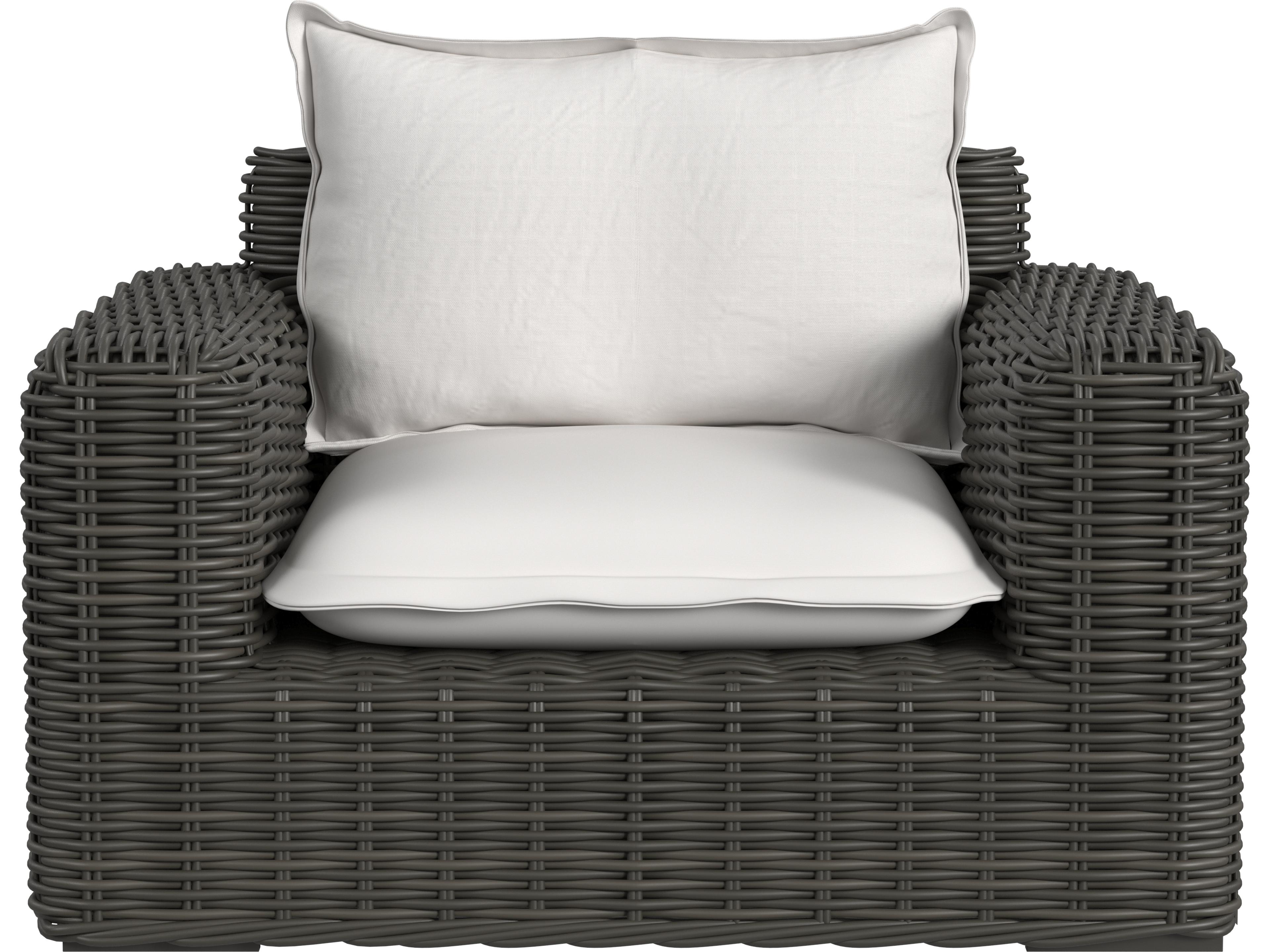 Sunset West Cabo Oversized Club Chair in Soothe Pearl with Flange Welt