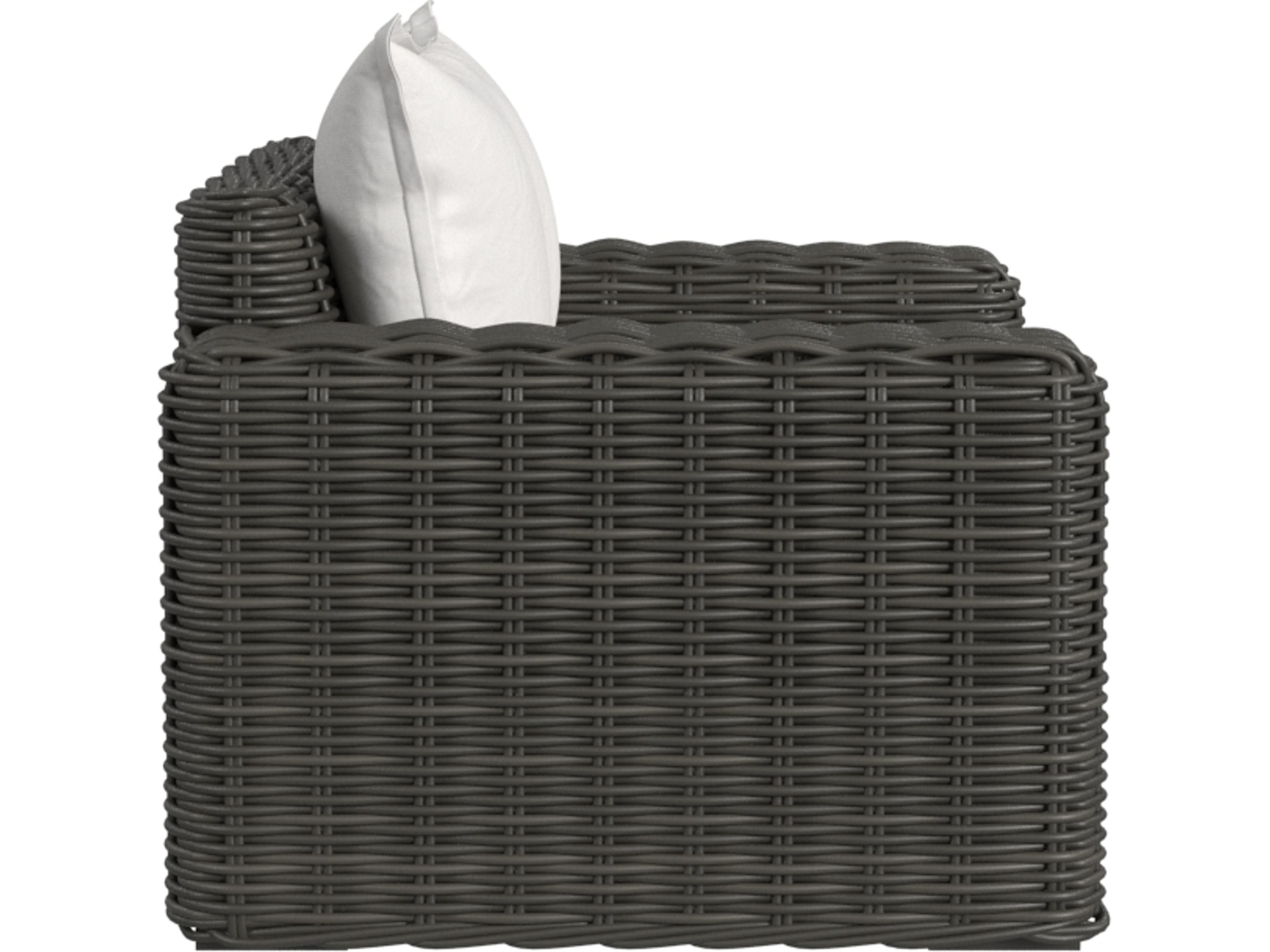 Sunset West Cabo Oversized Club Chair in Soothe Pearl with Flange Welt