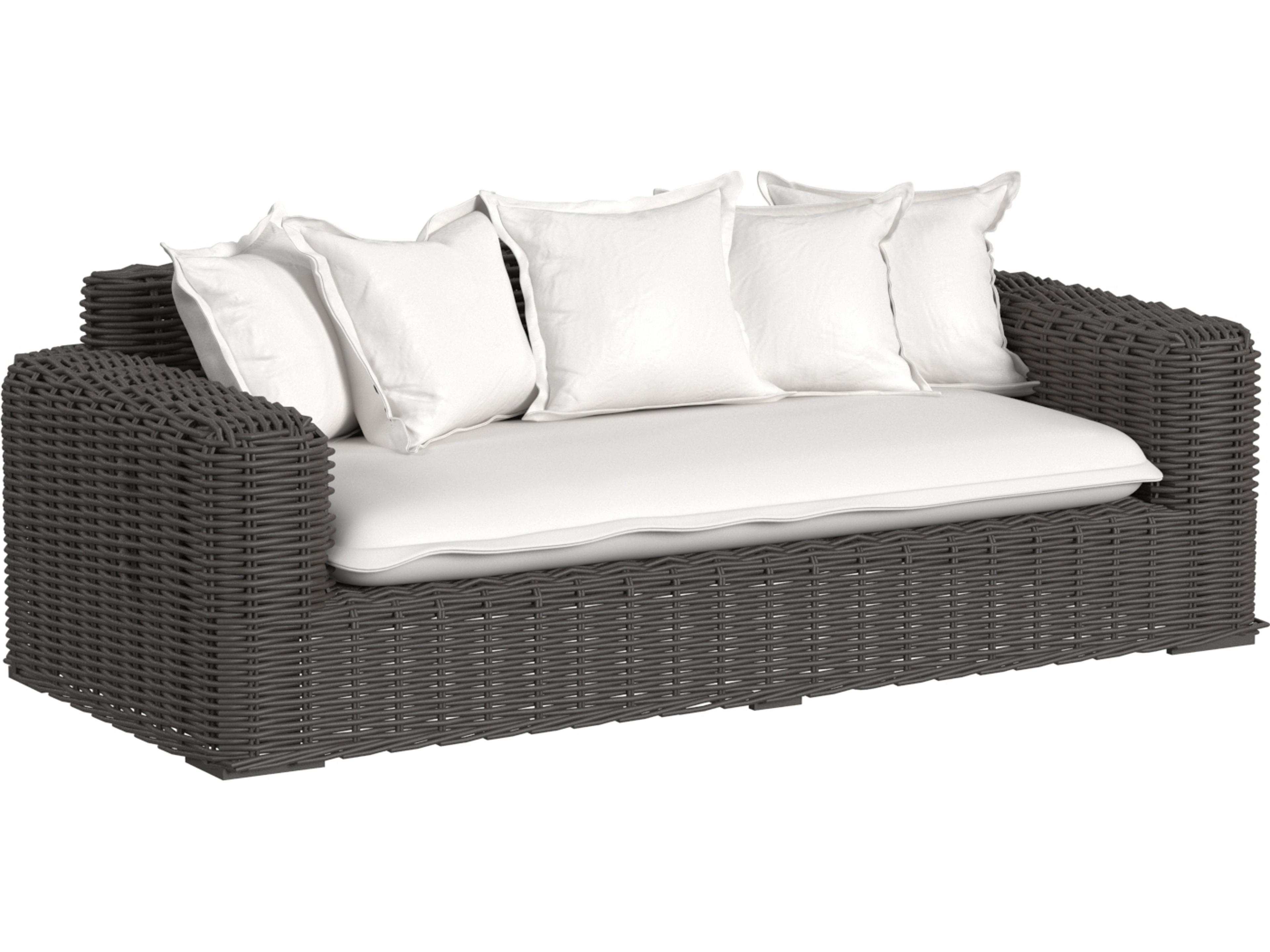 Cabo Loveseat in Soothe Pearl with Flange Welt