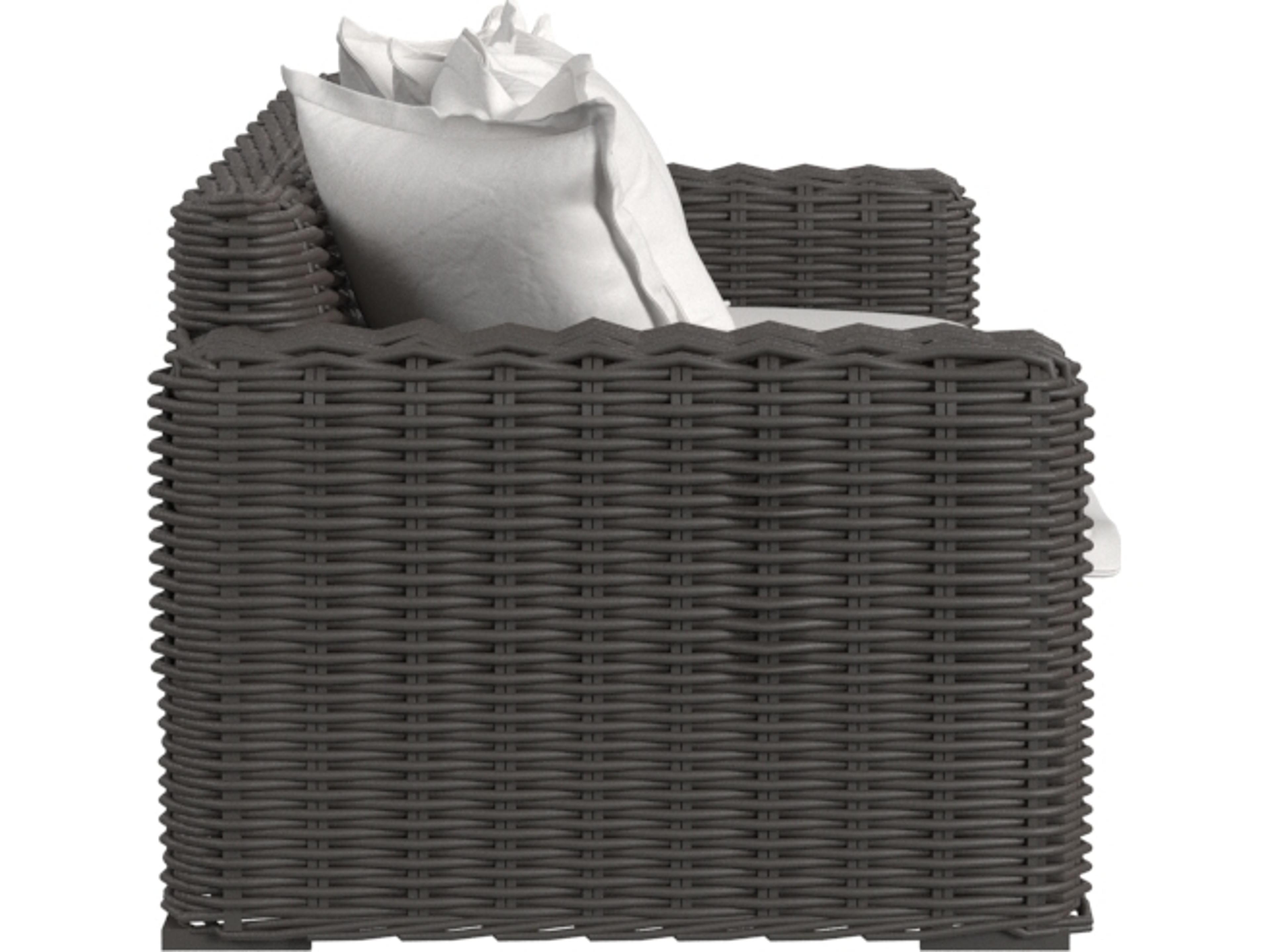 Sunset West Cabo Loveseat in Soothe Pearl with Flange Welt