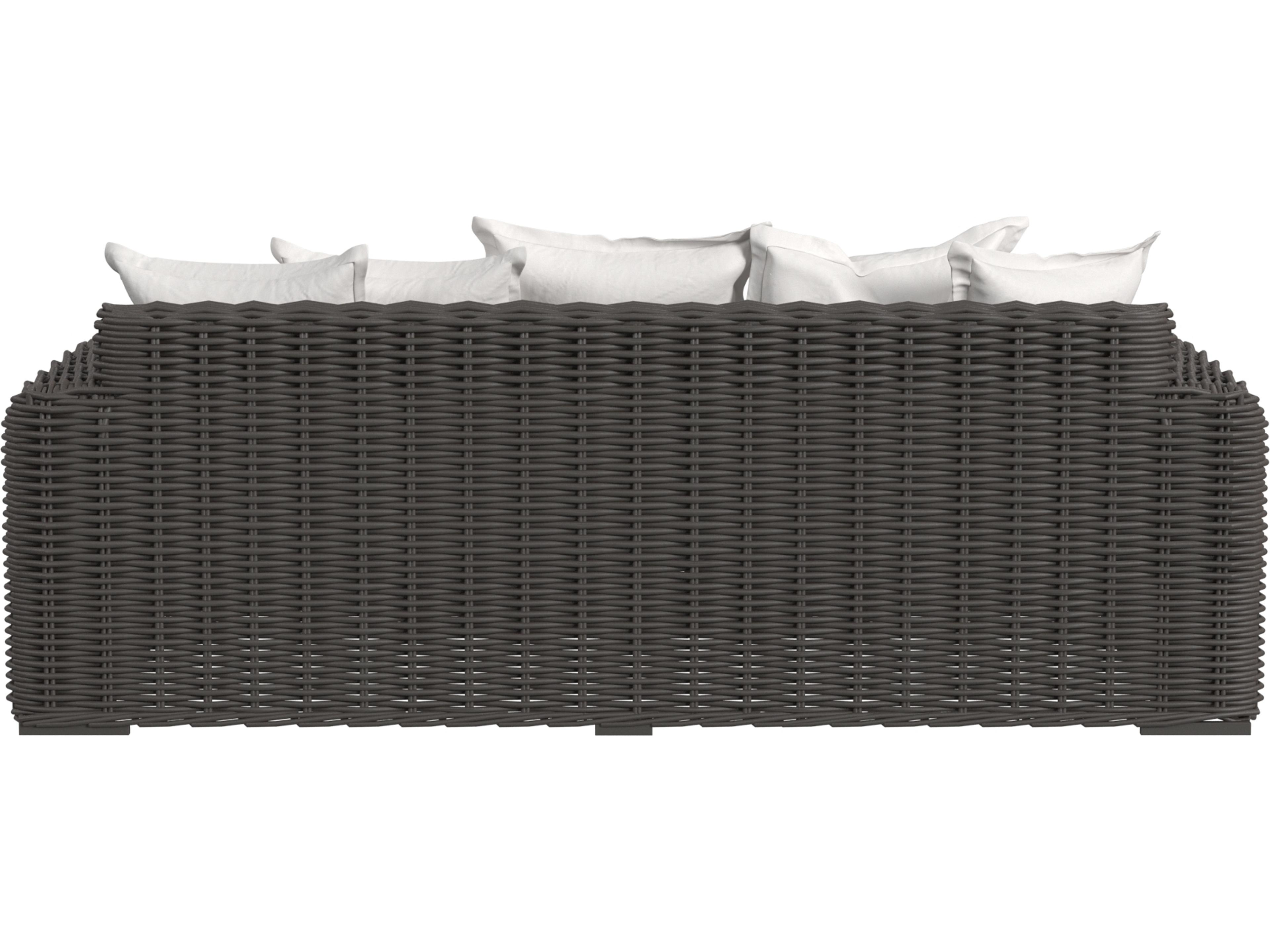 Sunset West Cabo Loveseat in Soothe Pearl with Flange Welt