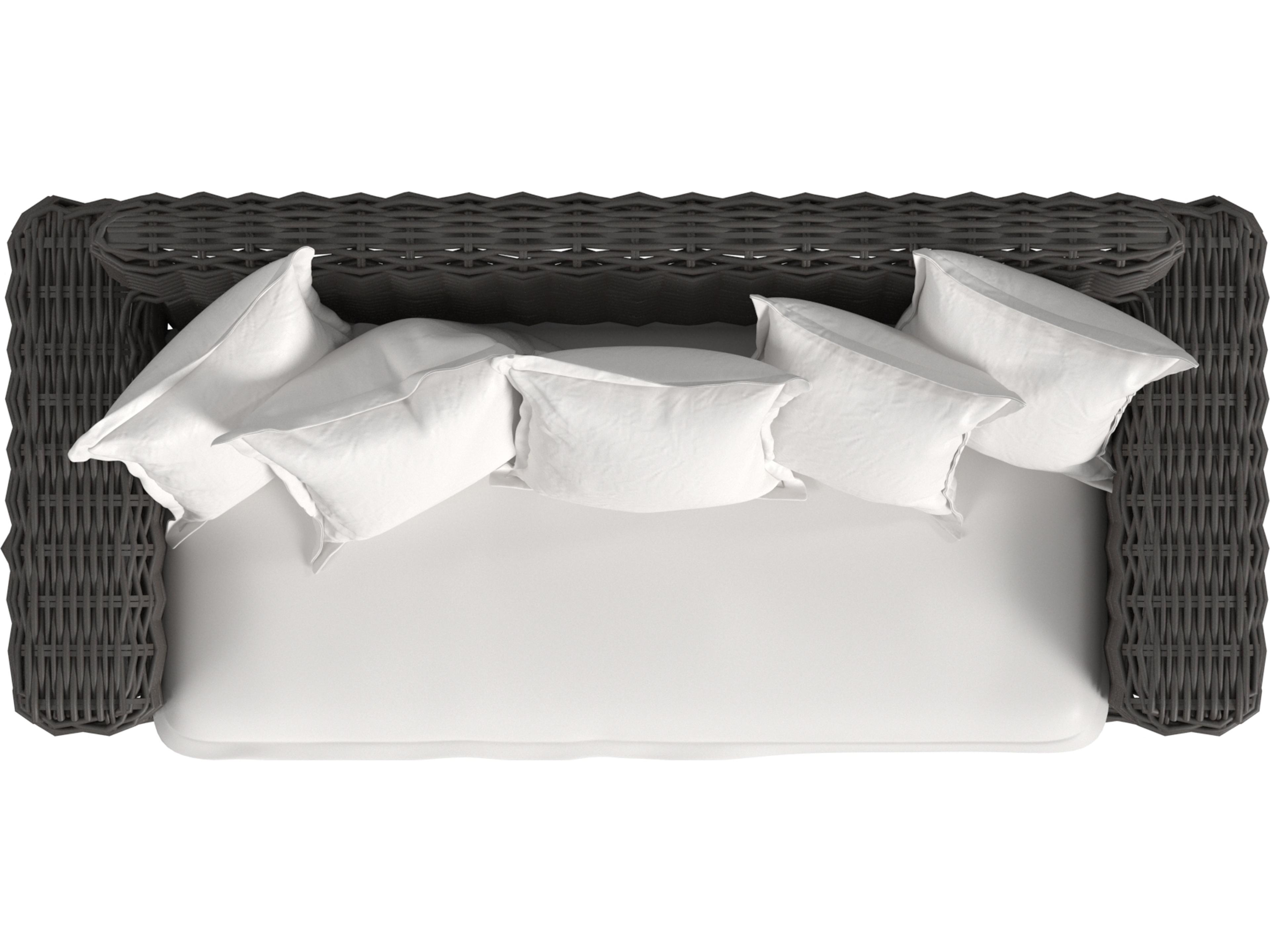 Sunset West Cabo Loveseat in Soothe Pearl with Flange Welt