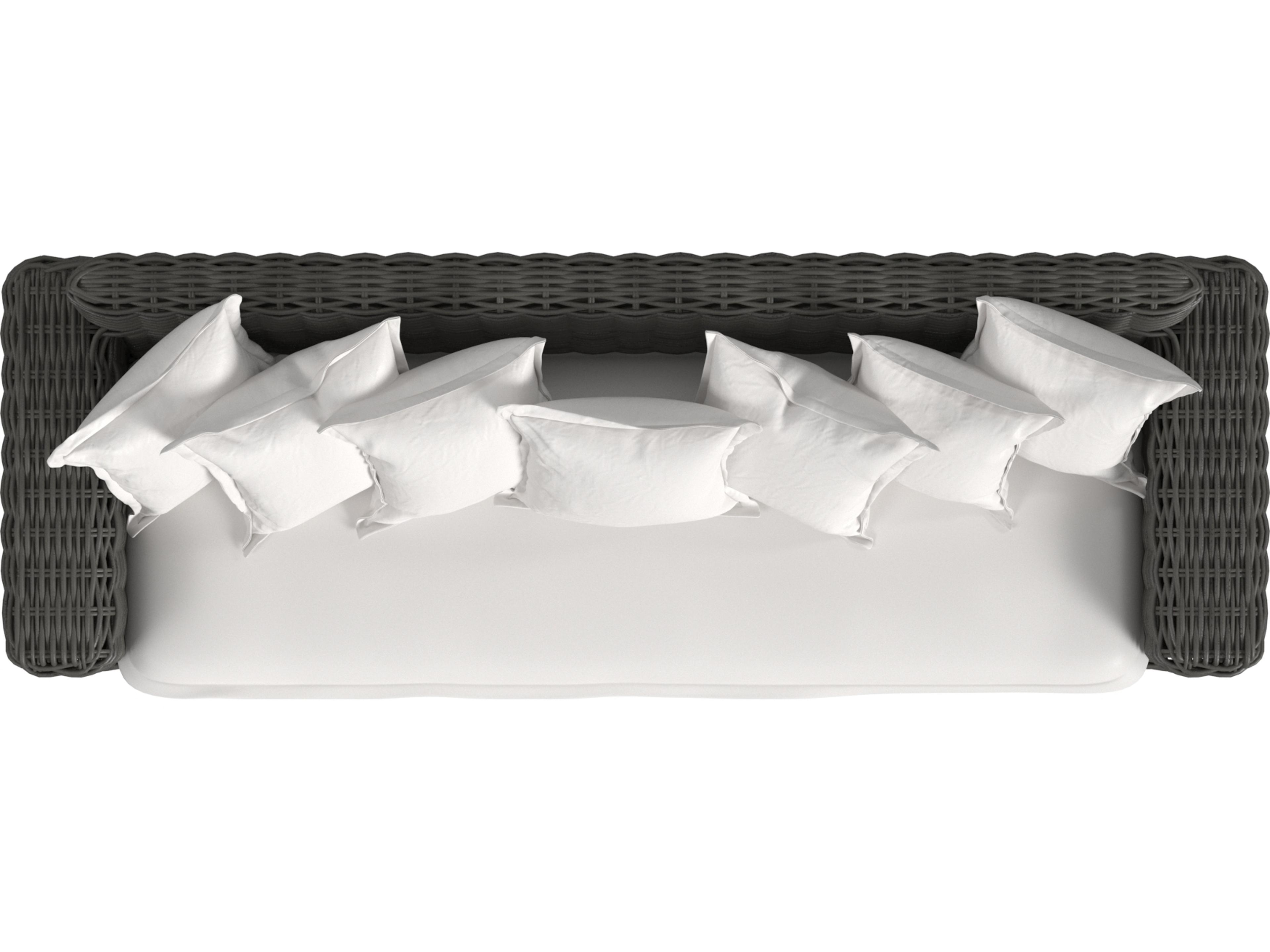 Sunset West Cabo Sofa in Soothe Pearl with Flange Welt