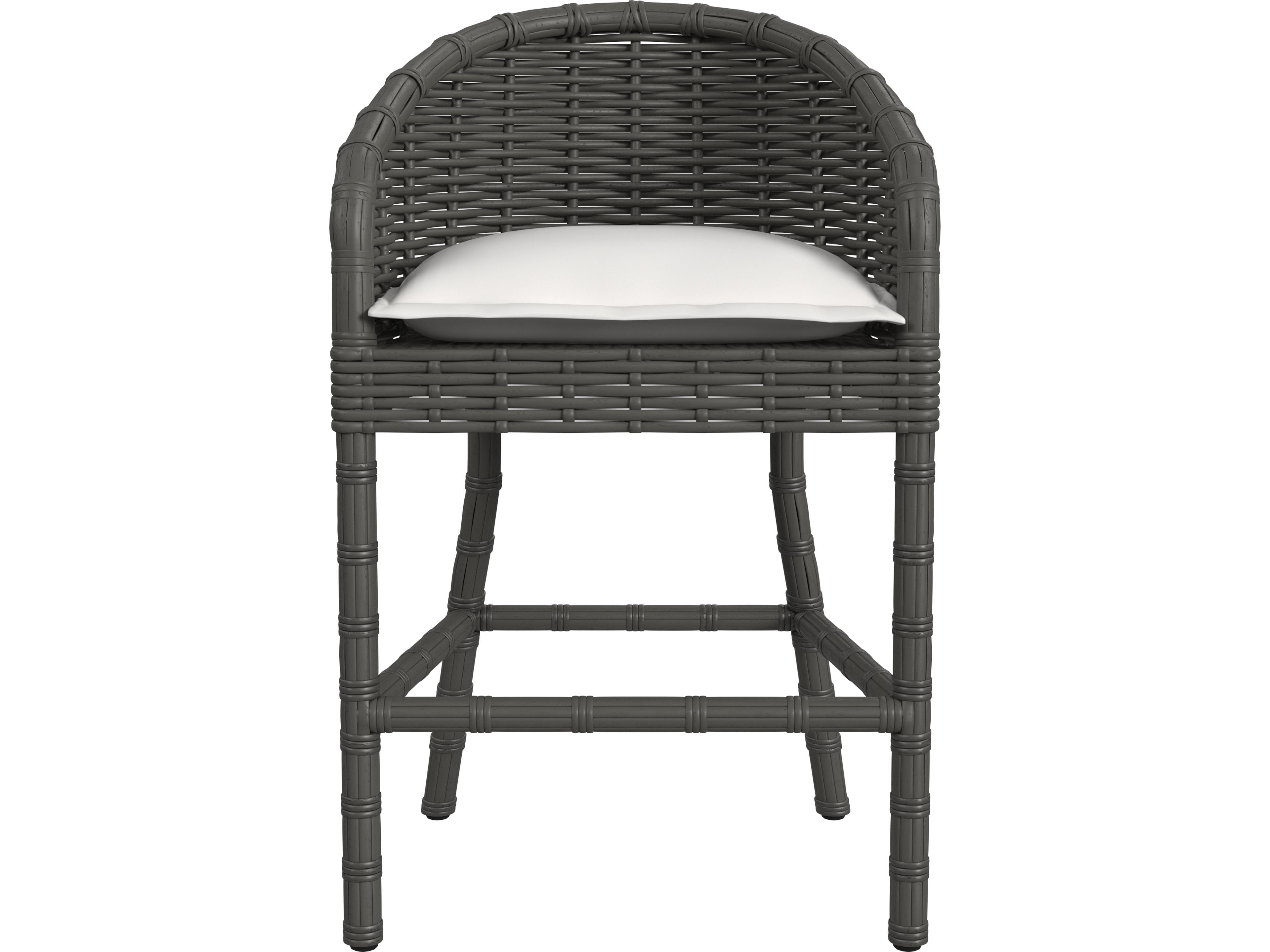 Sunset West Cabo Barstool in Soothe Pearl with Flange Welt