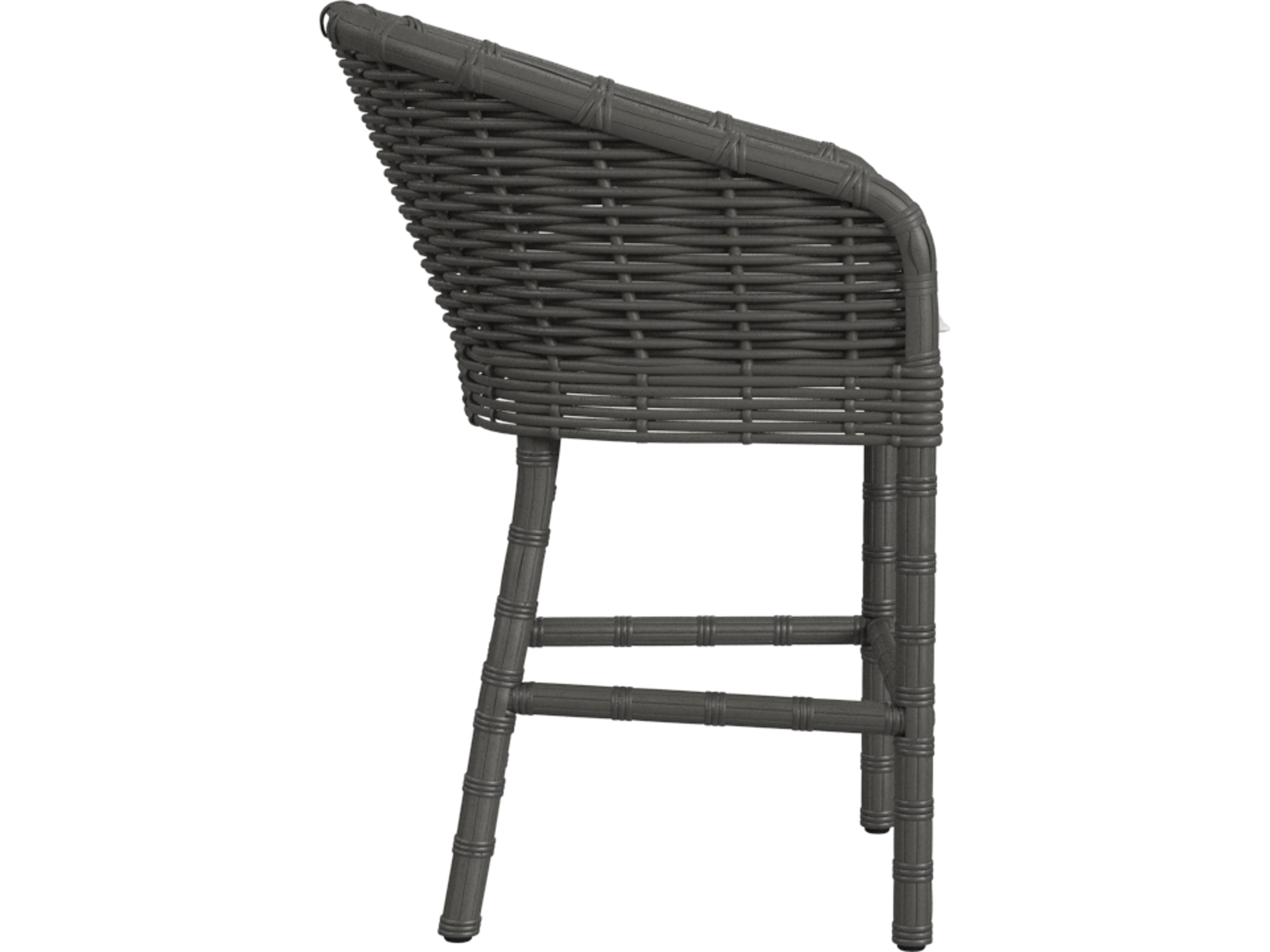 Sunset West Cabo Barstool in Soothe Pearl with Flange Welt