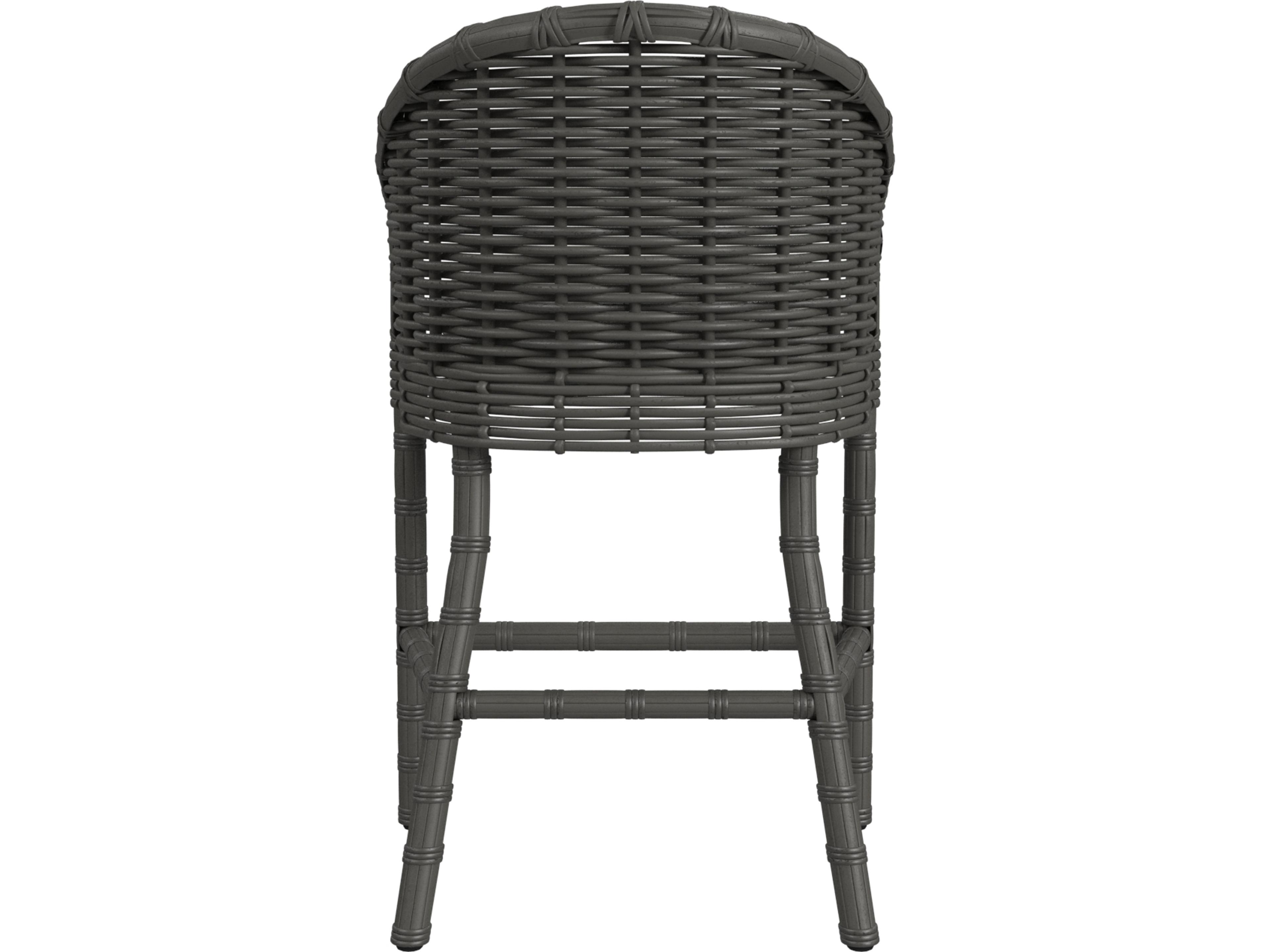 Sunset West Cabo Barstool in Soothe Pearl with Flange Welt