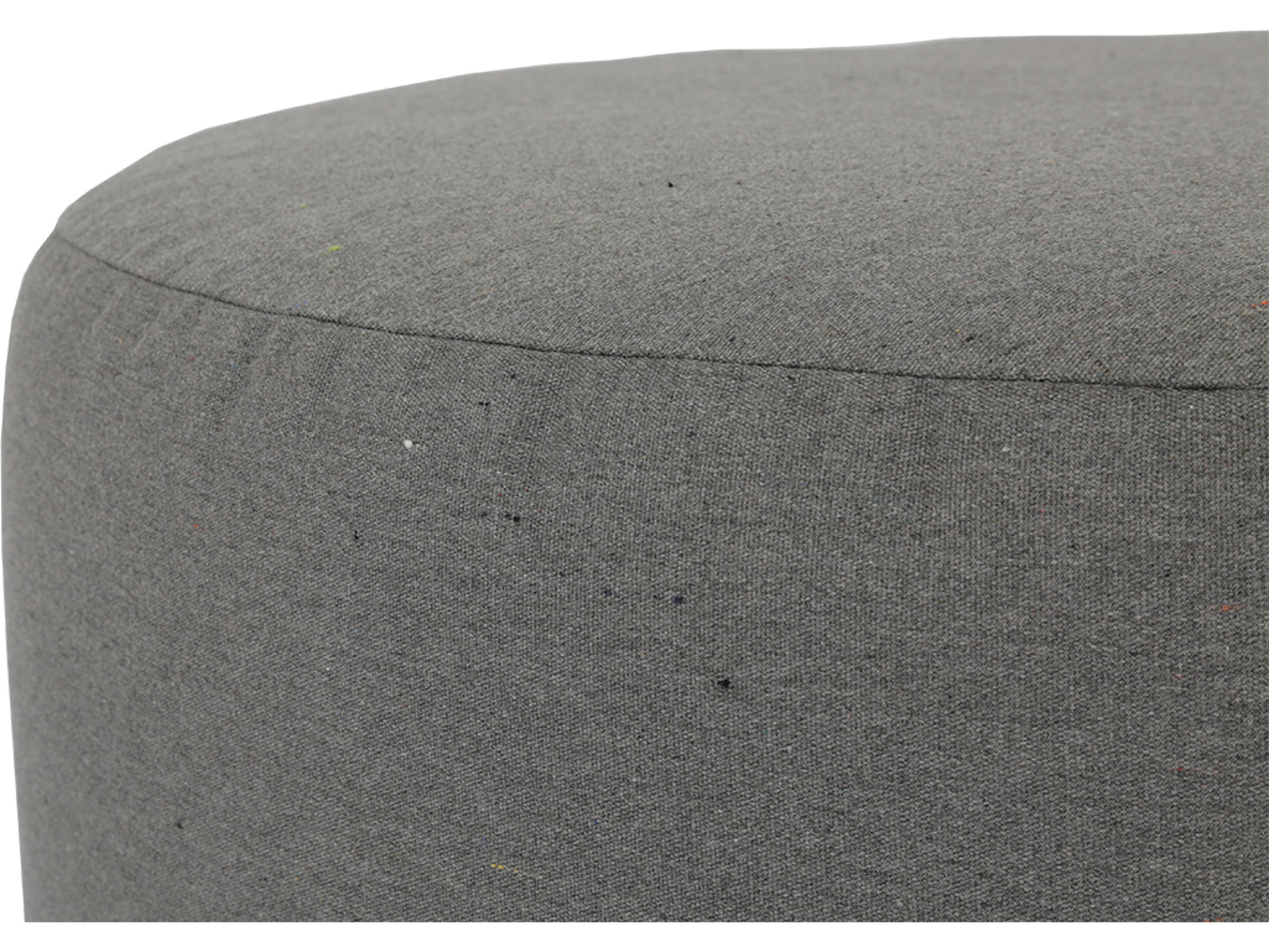 Sunset West Pouf 36'' Round Coffee Table Outdoor Patio Ottoman in Heritage Granite