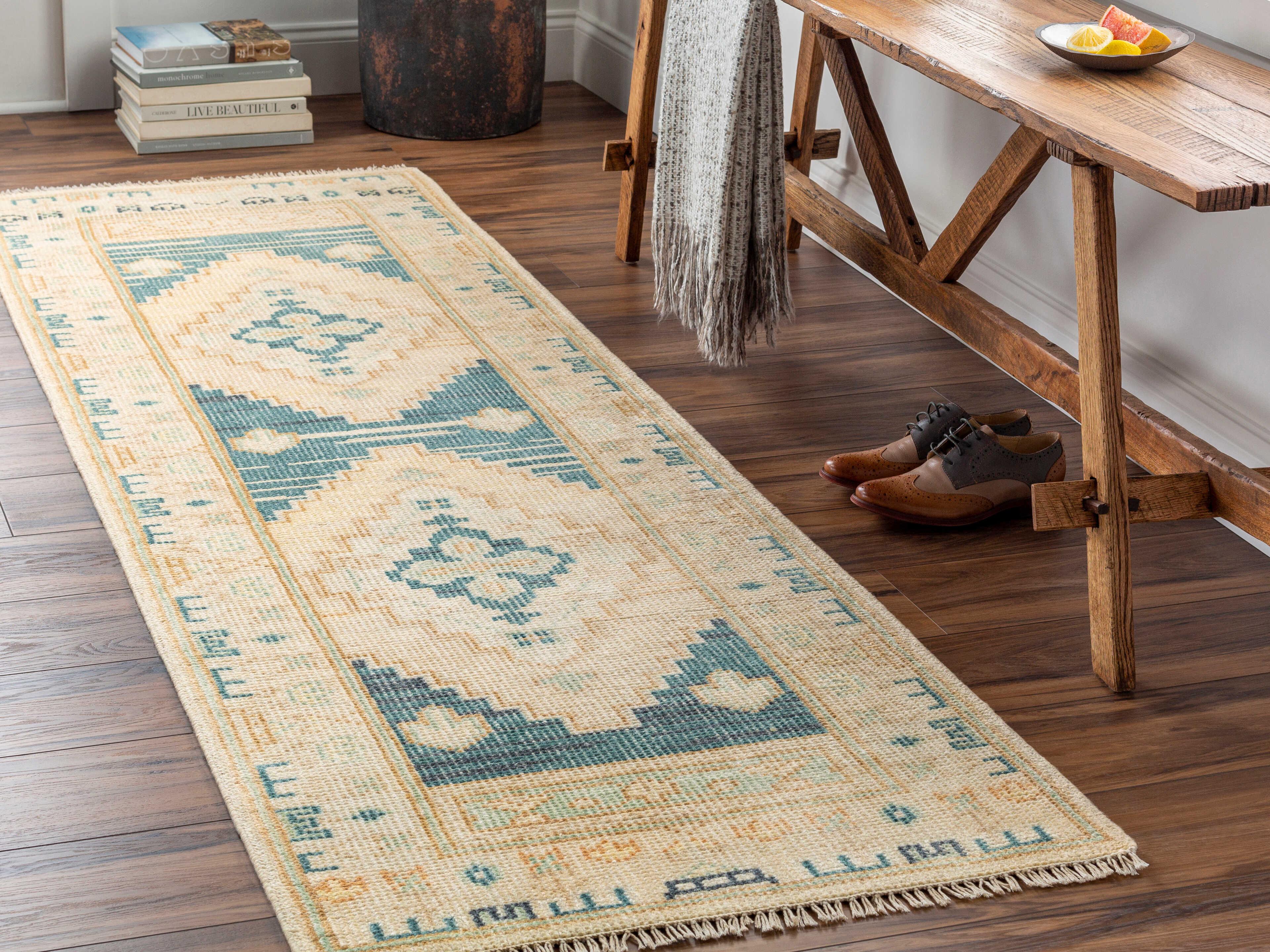 Surya Anadolu Bordered Runner Area Rug