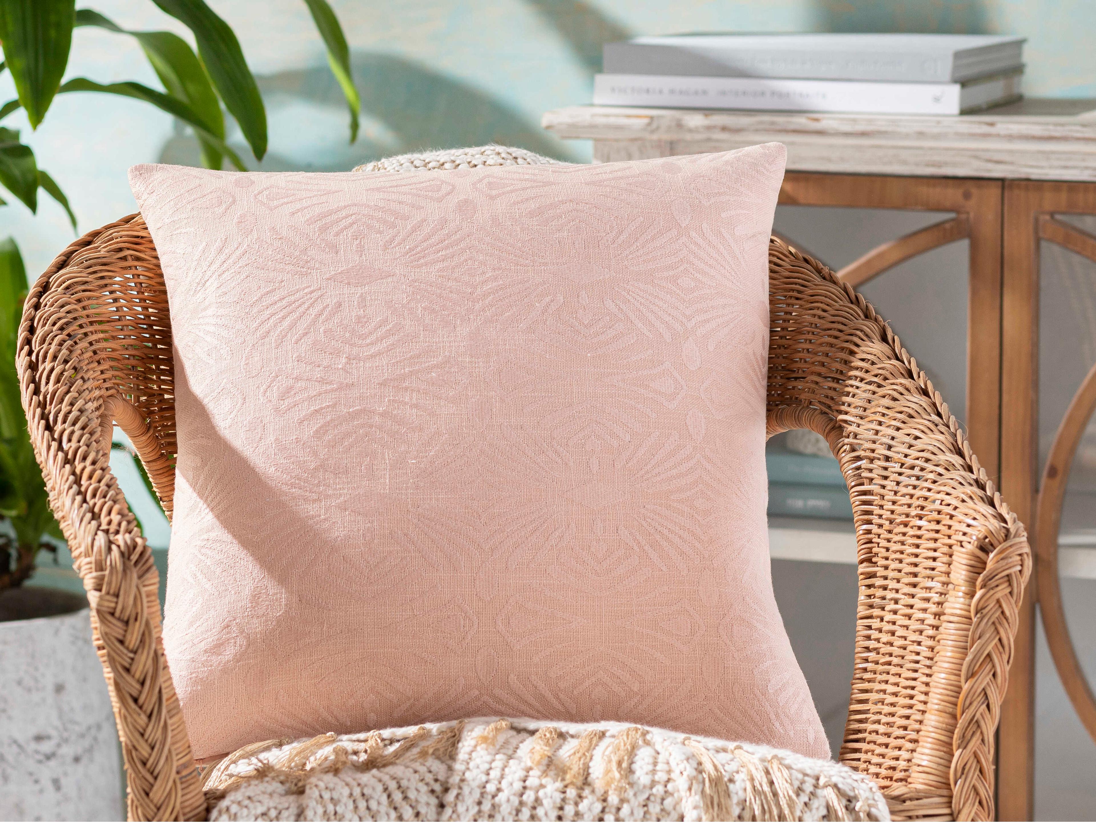 Surya Accra Peach Pillow