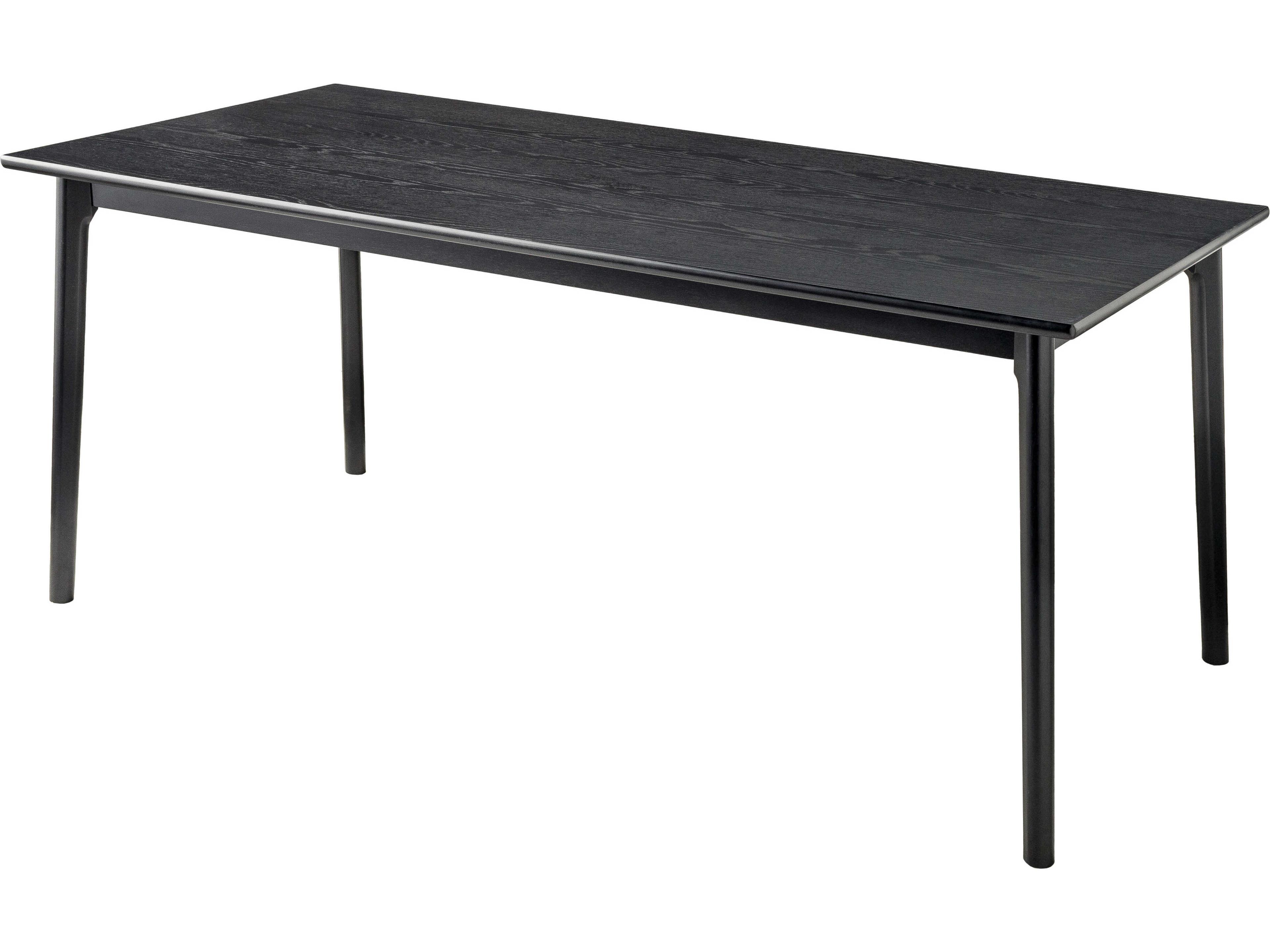 Acworth Rectangular Wood Black Dining Table