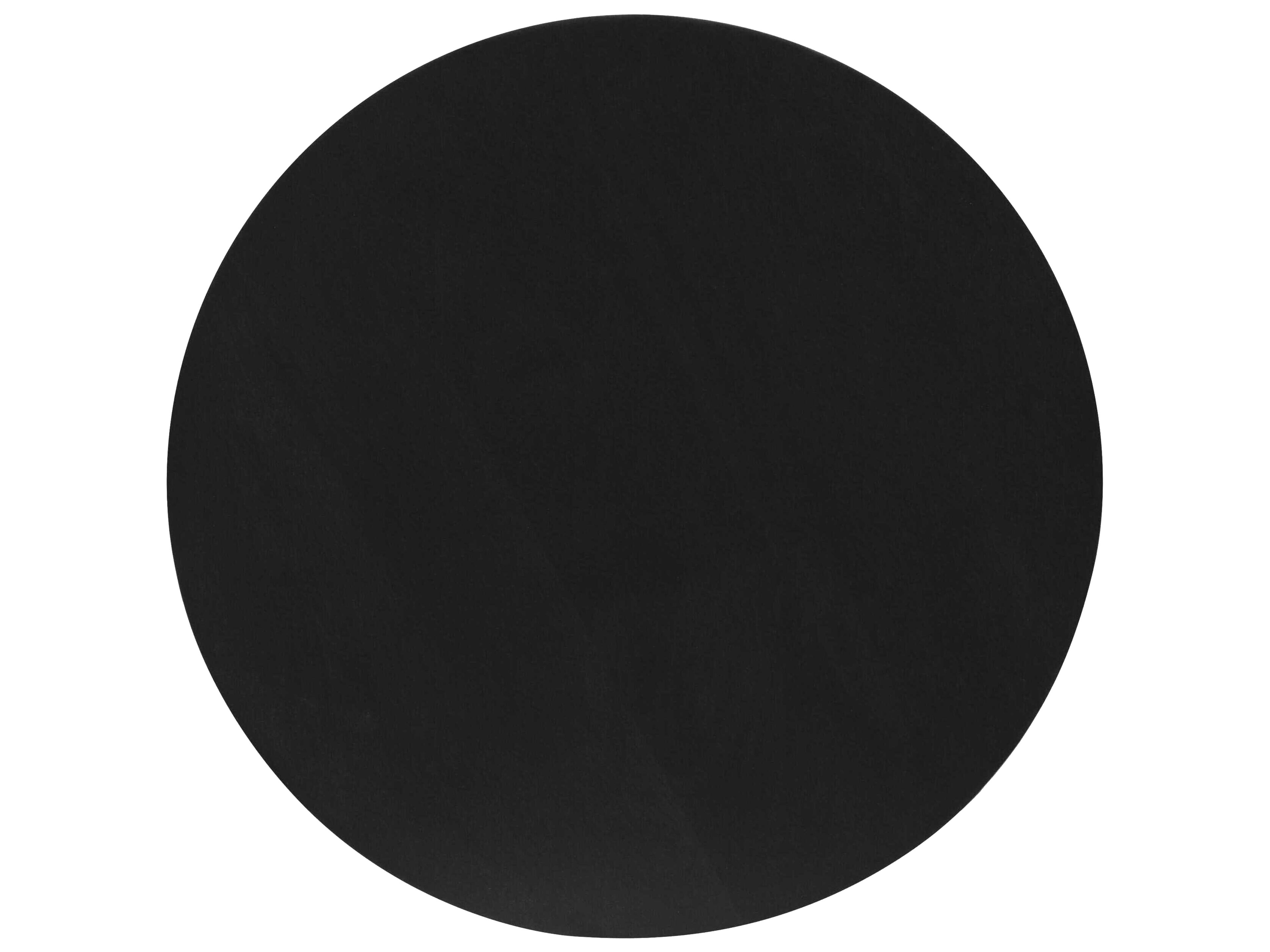 Surya Agnes Round Wood Black End Table