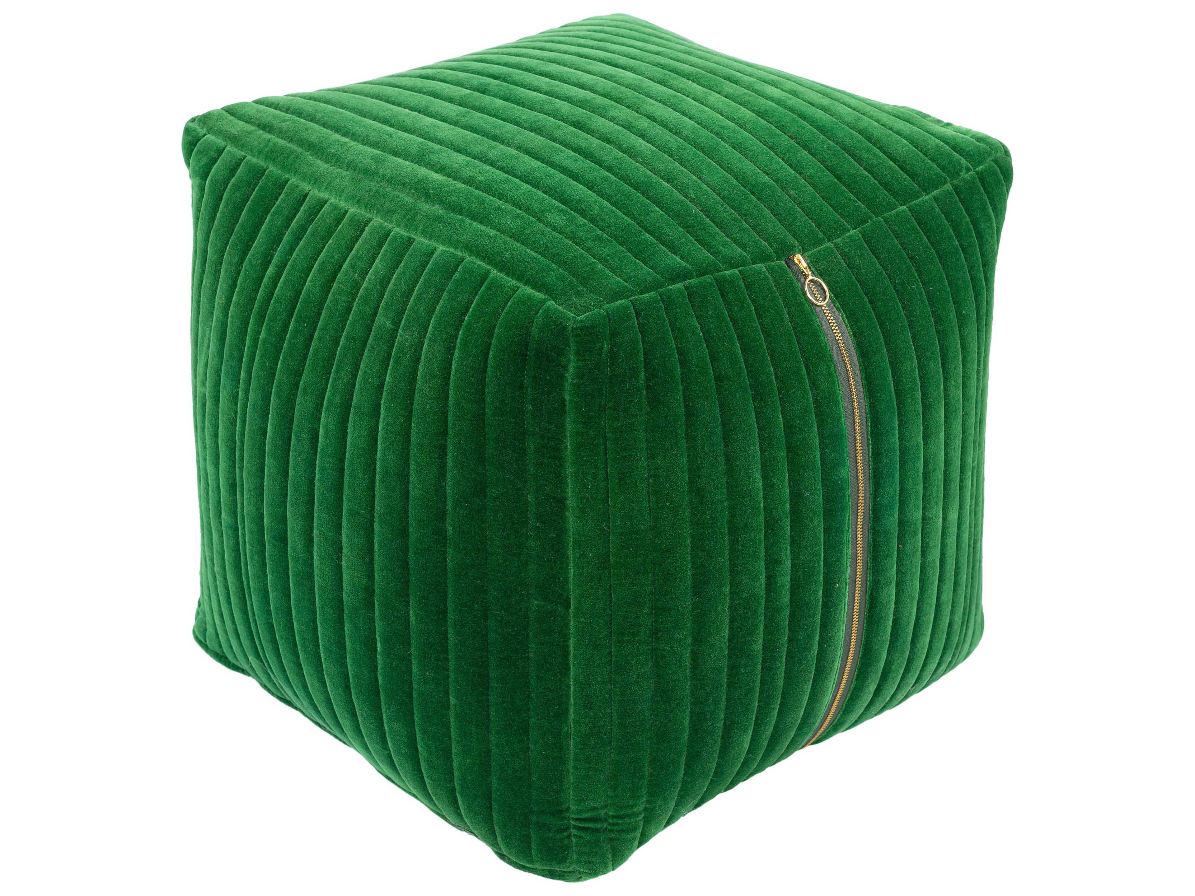 Arianna Grass Green Upholstered Ottoman