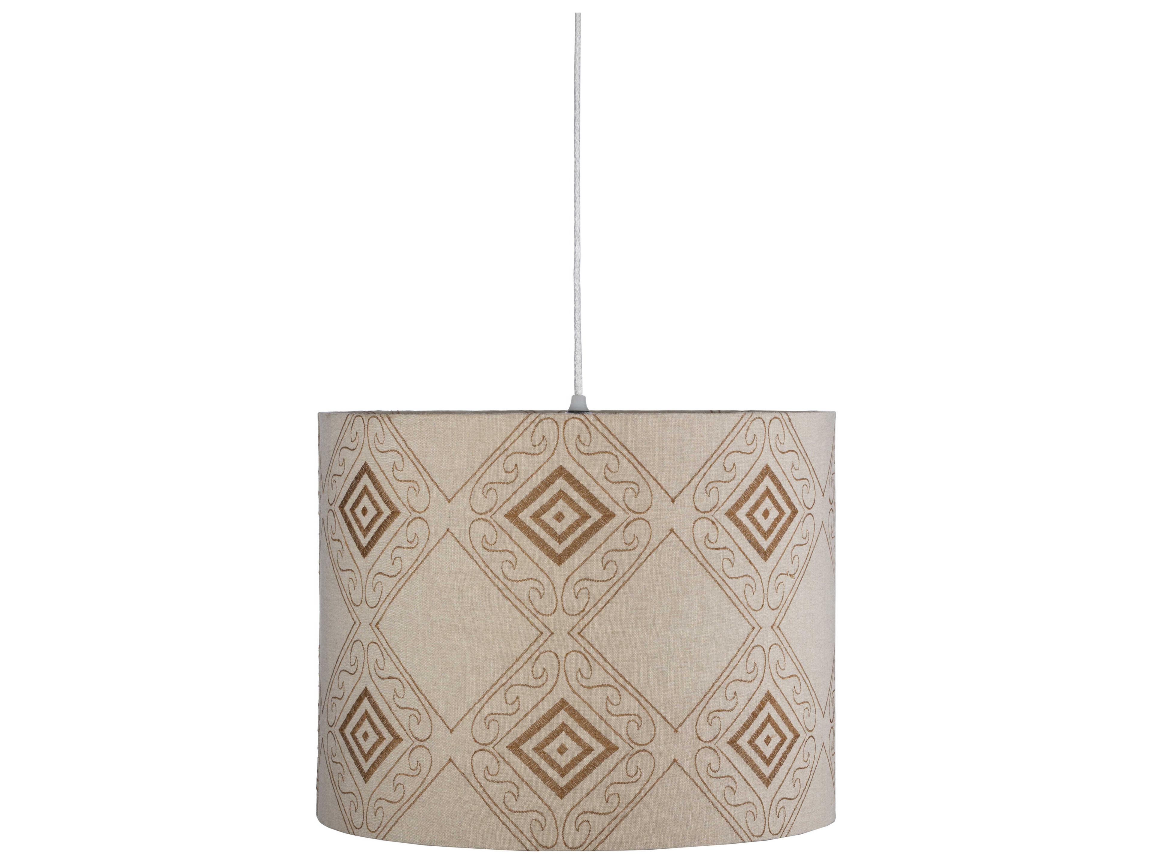 Adilynn 1-Light Beige Brown Pendant