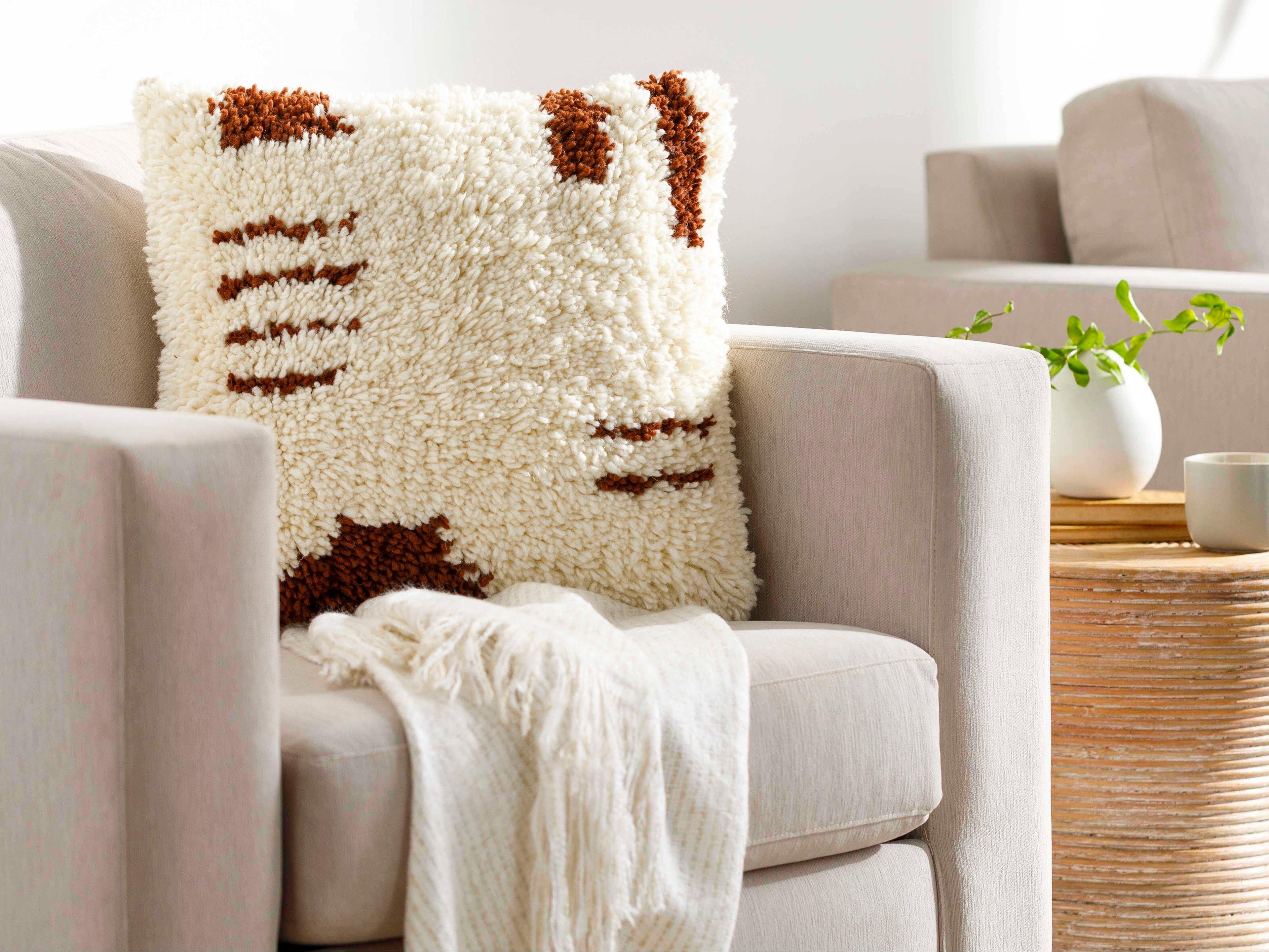 Surya Aksel Red Pillow