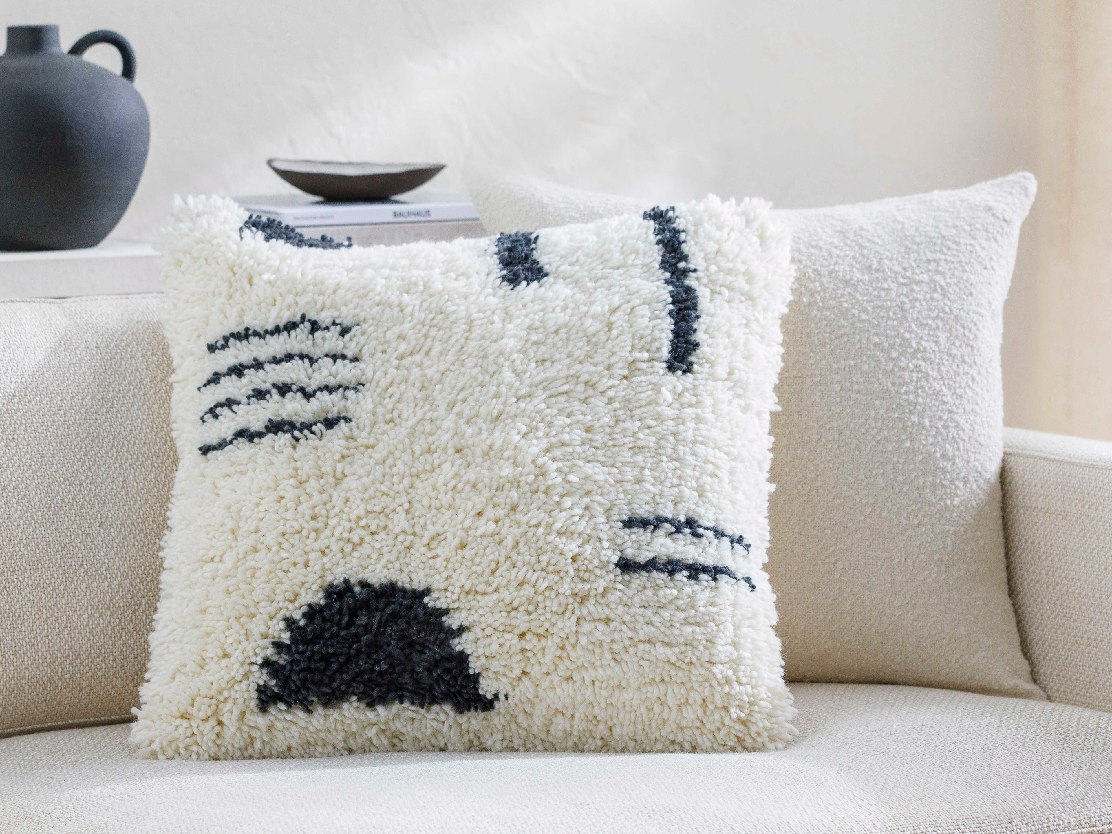 Surya Aksel Black Pillow