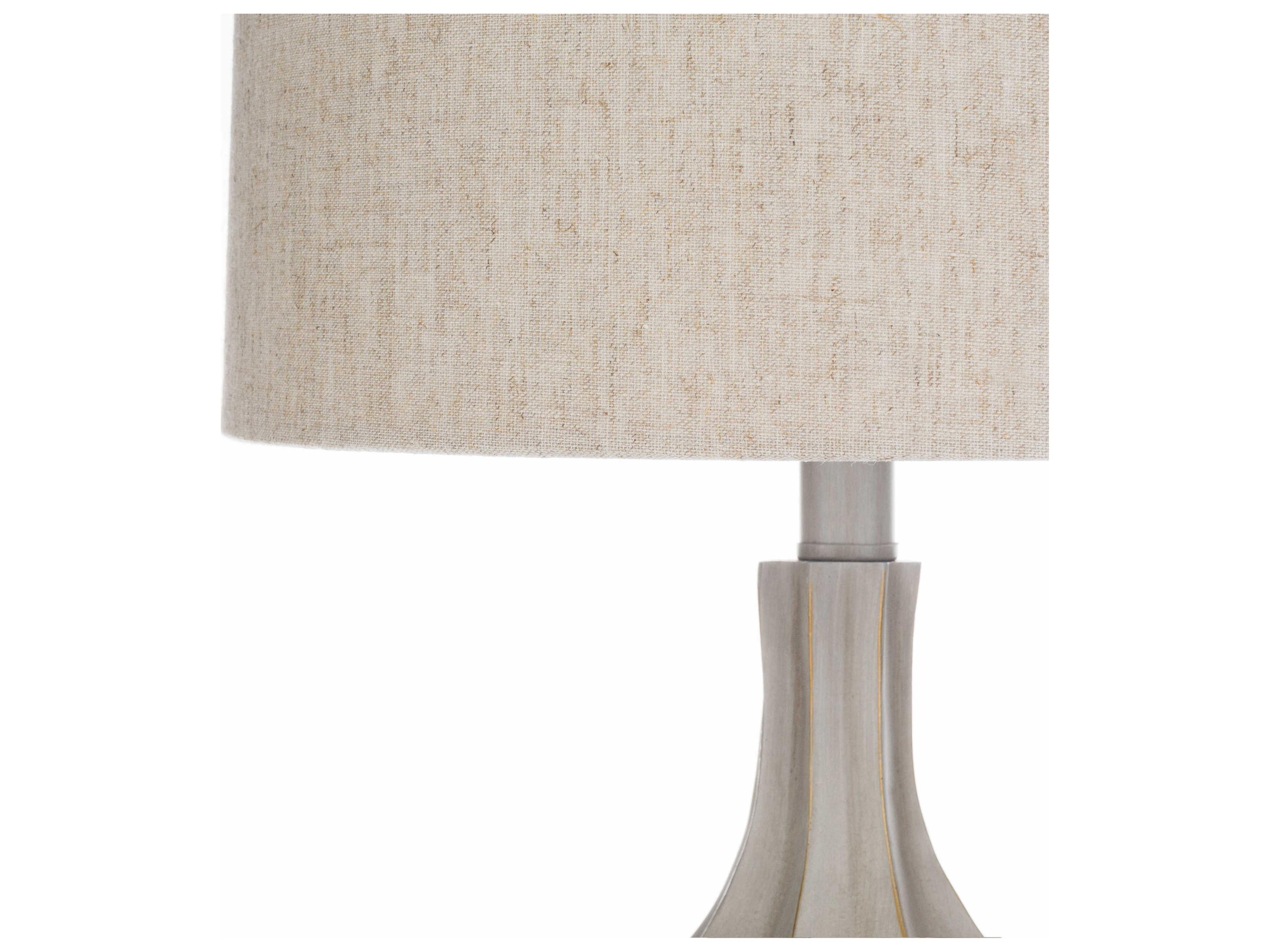 Surya Alpena Light Gray Linen Buffet Lamp
