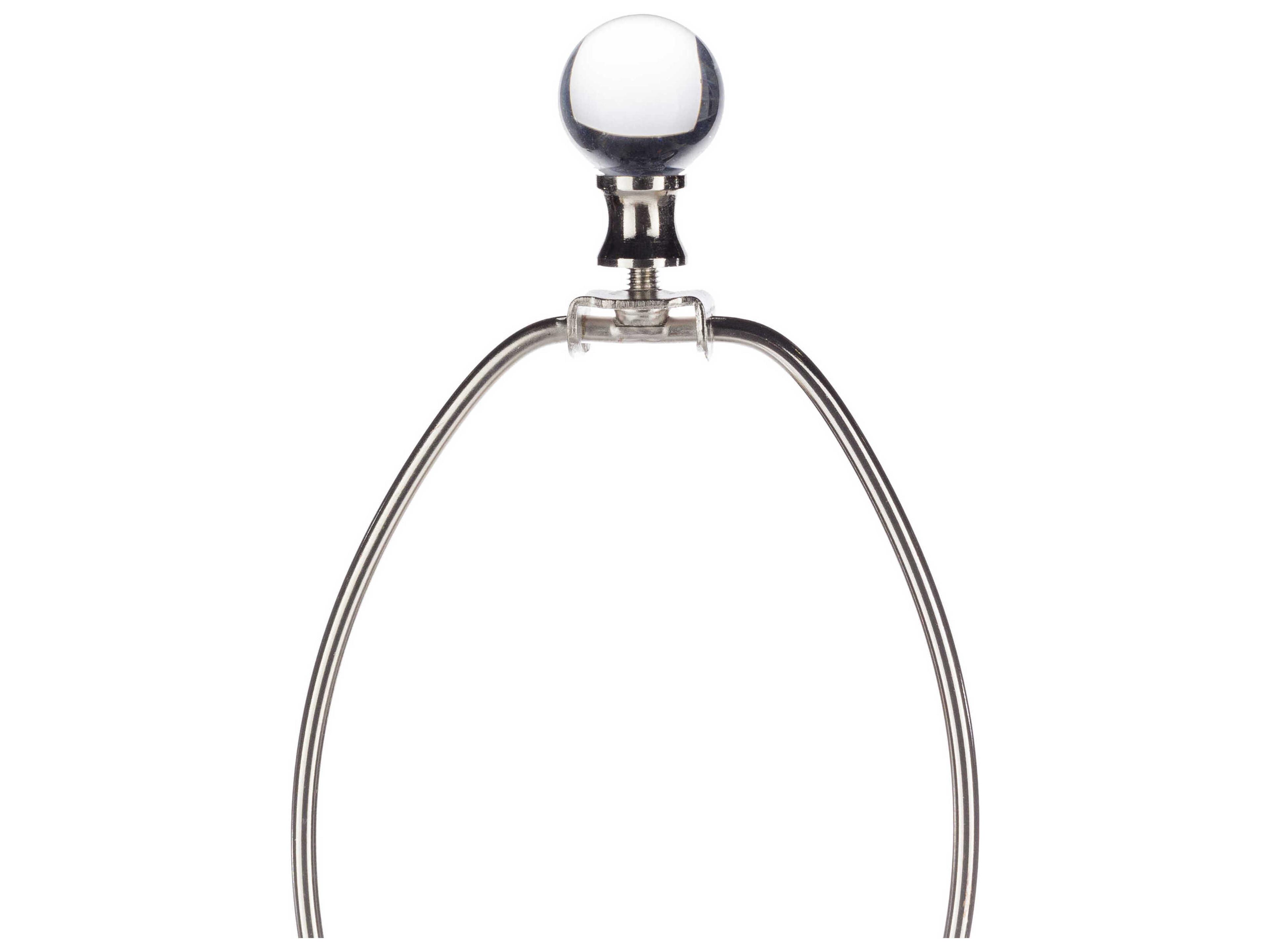 Surya Alpena Light Gray Linen Buffet Lamp