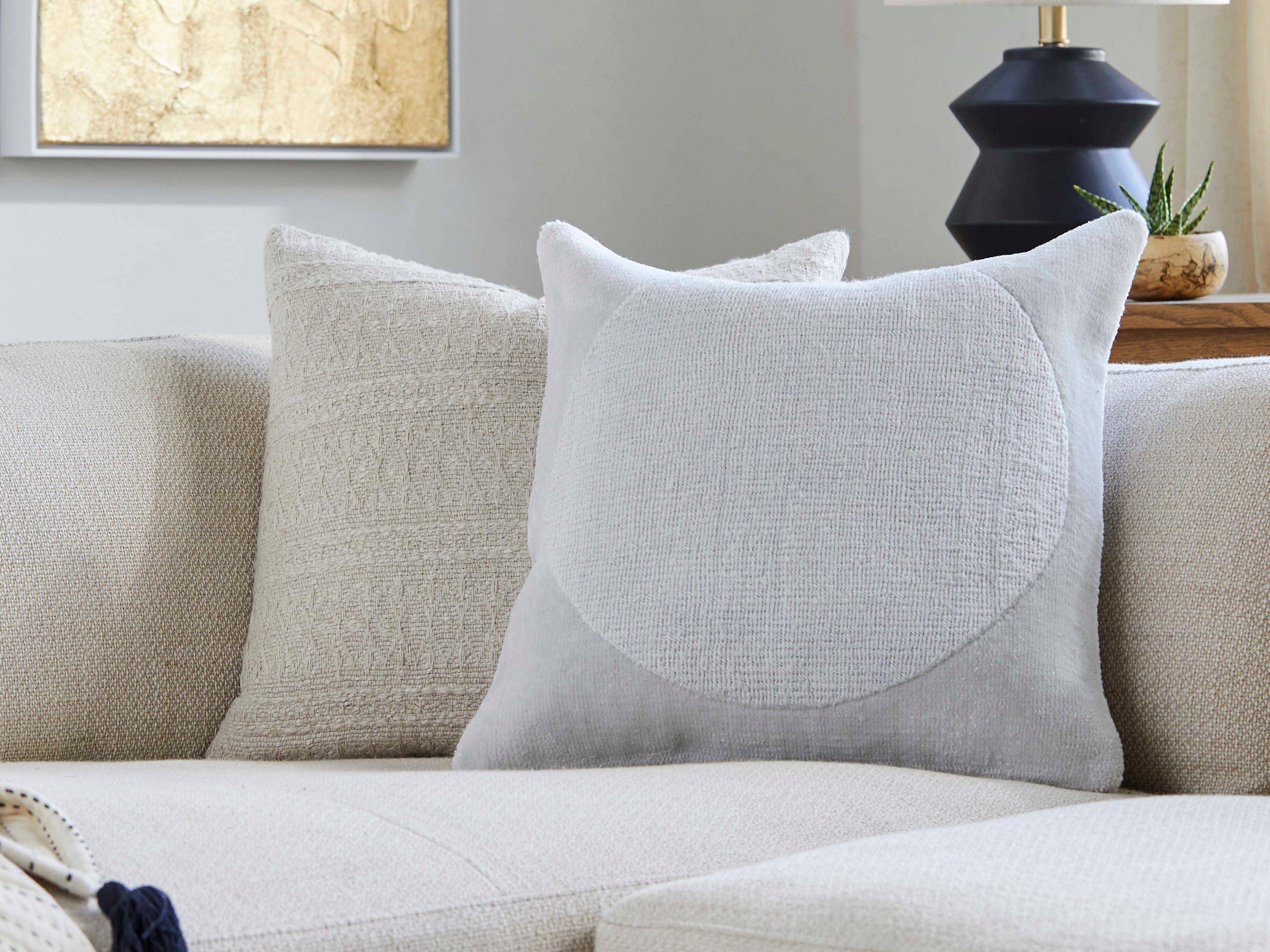 Surya Armstrong Light Gray Pillow