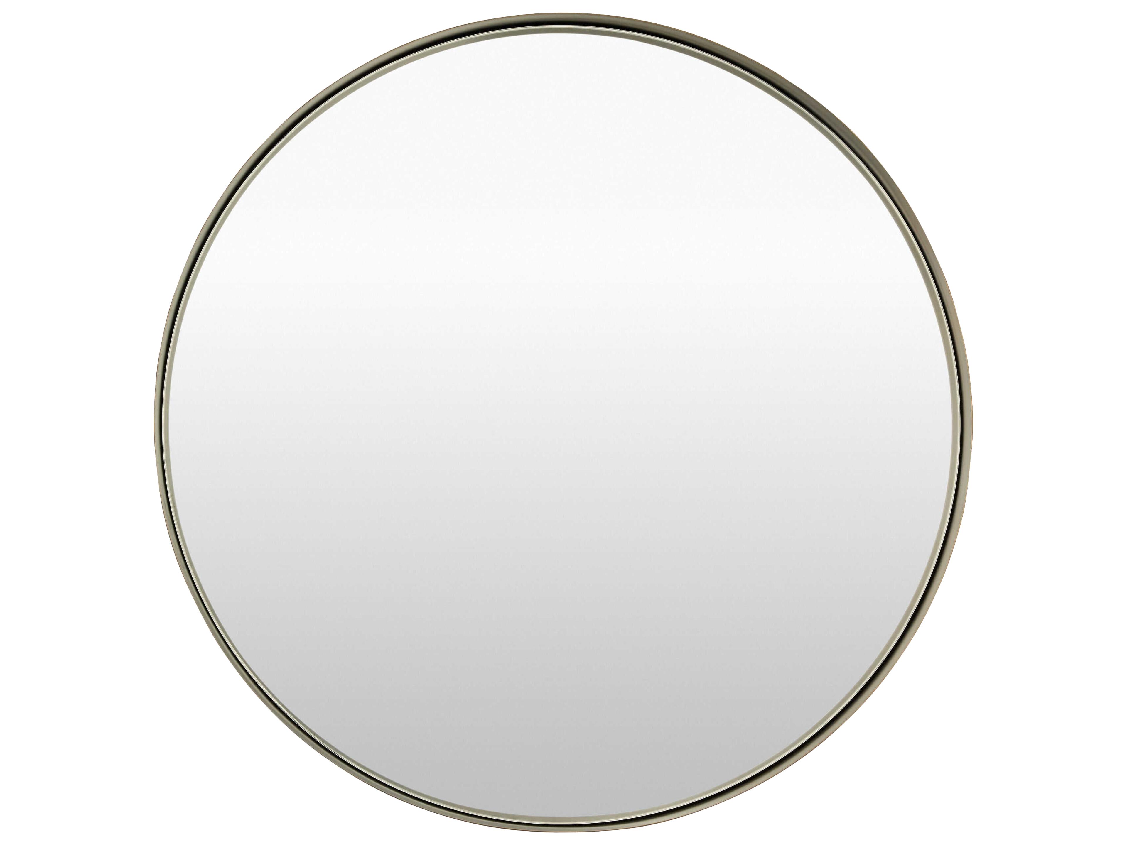 Amvria Black Round Wall Mirror
