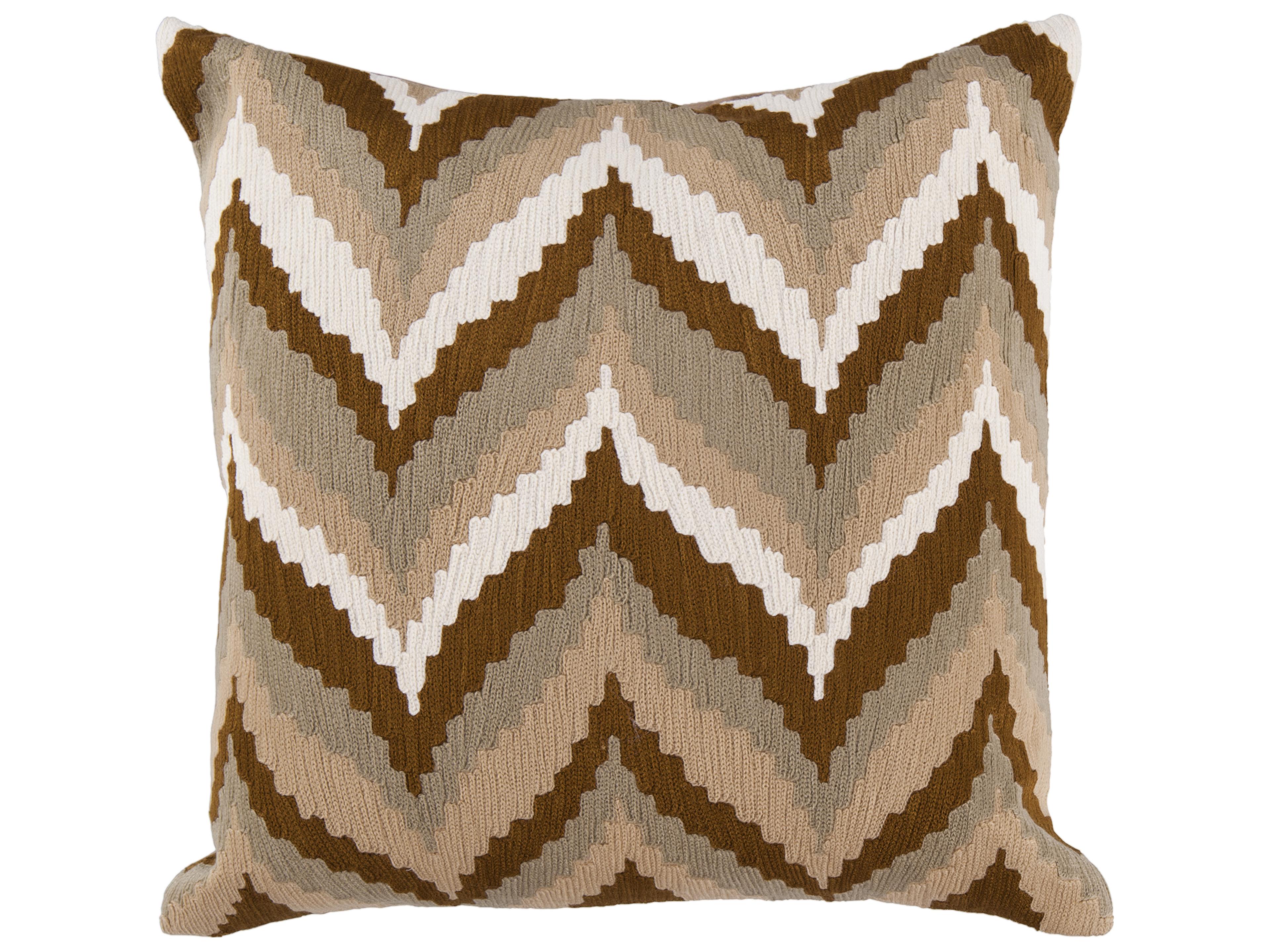 Ikat Medium Brown Pillow