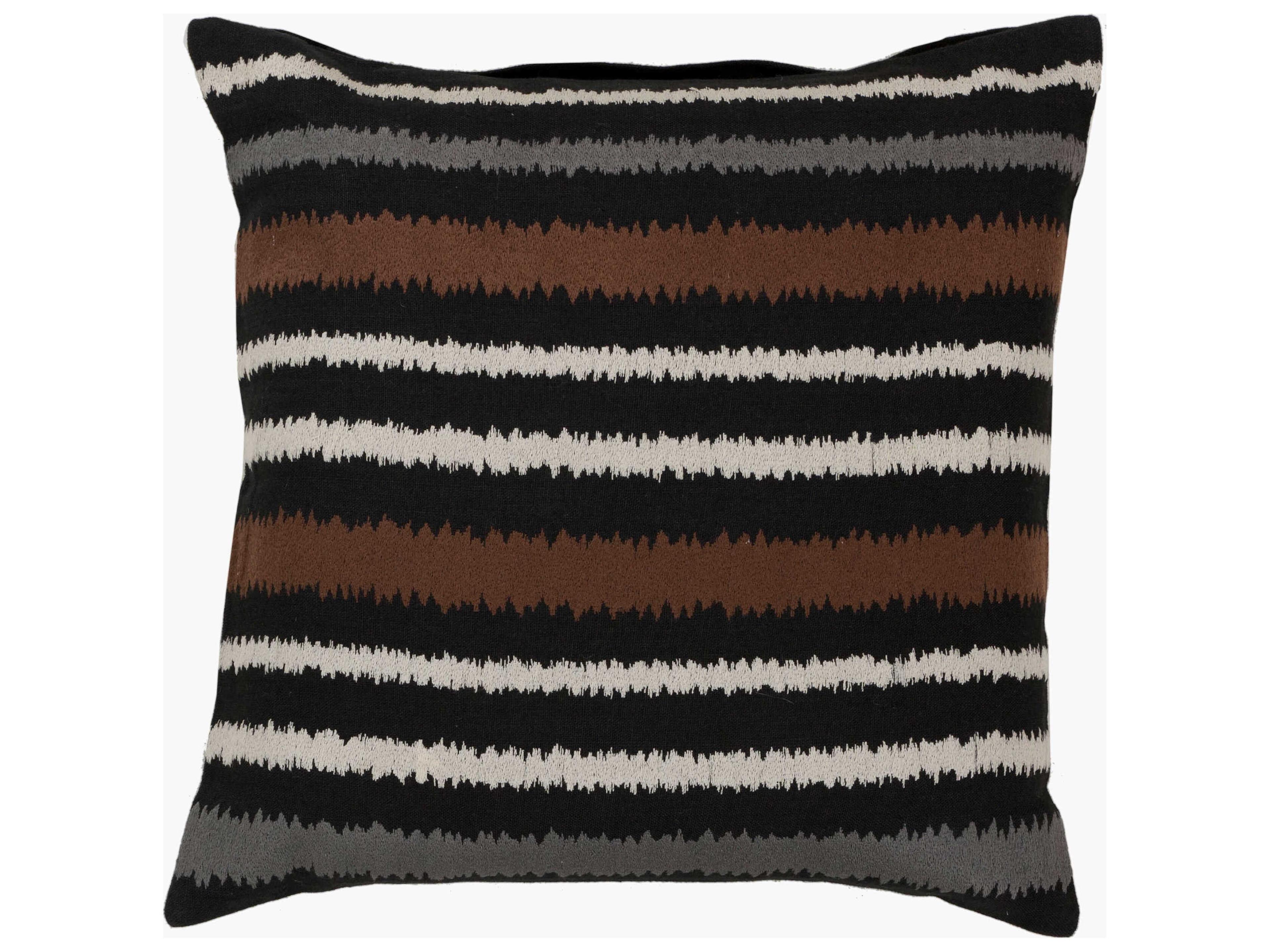 Ikat Black Pillow