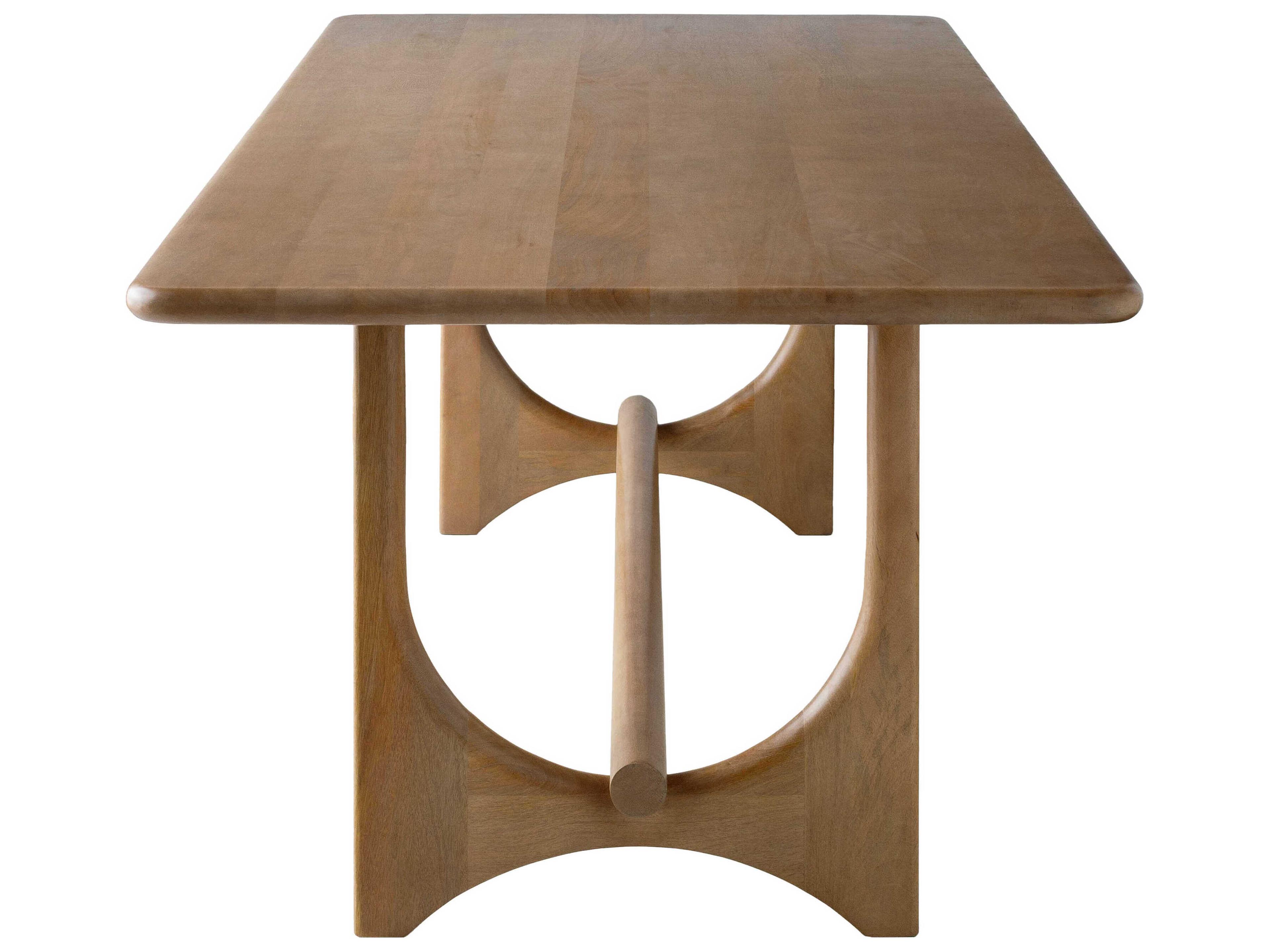 Surya Arland Rectangular Wood Brown Dining Table