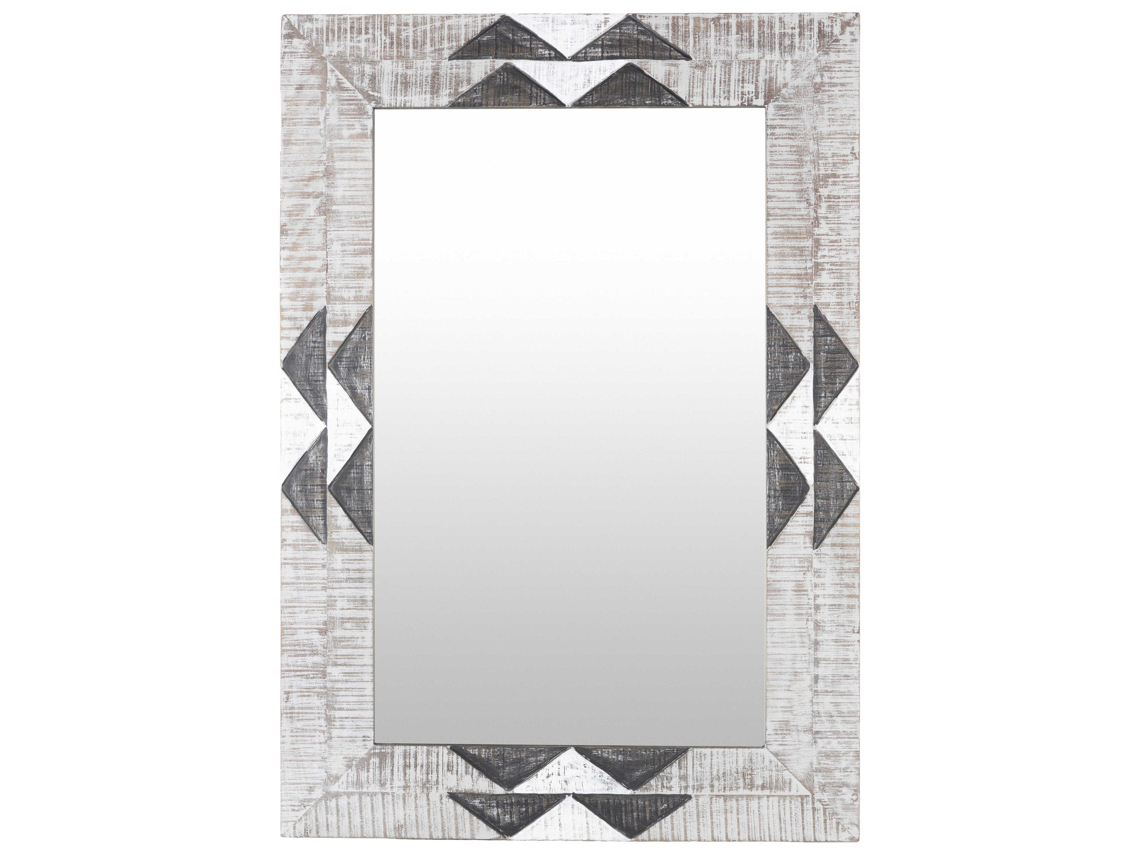 Surya Amrapali Charcoal White Rectangular Wall Mirror
