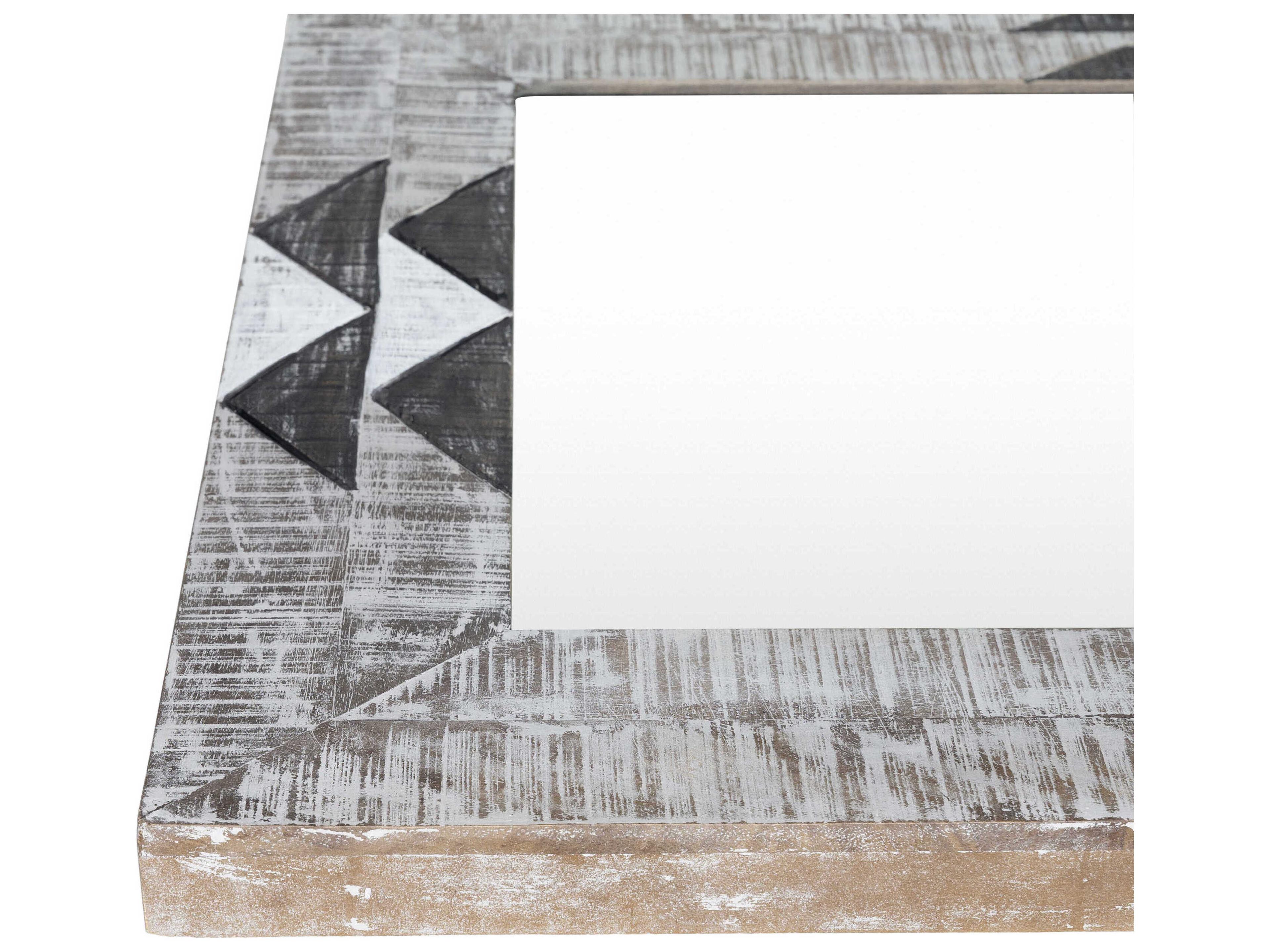 Surya Amrapali Charcoal White Rectangular Wall Mirror